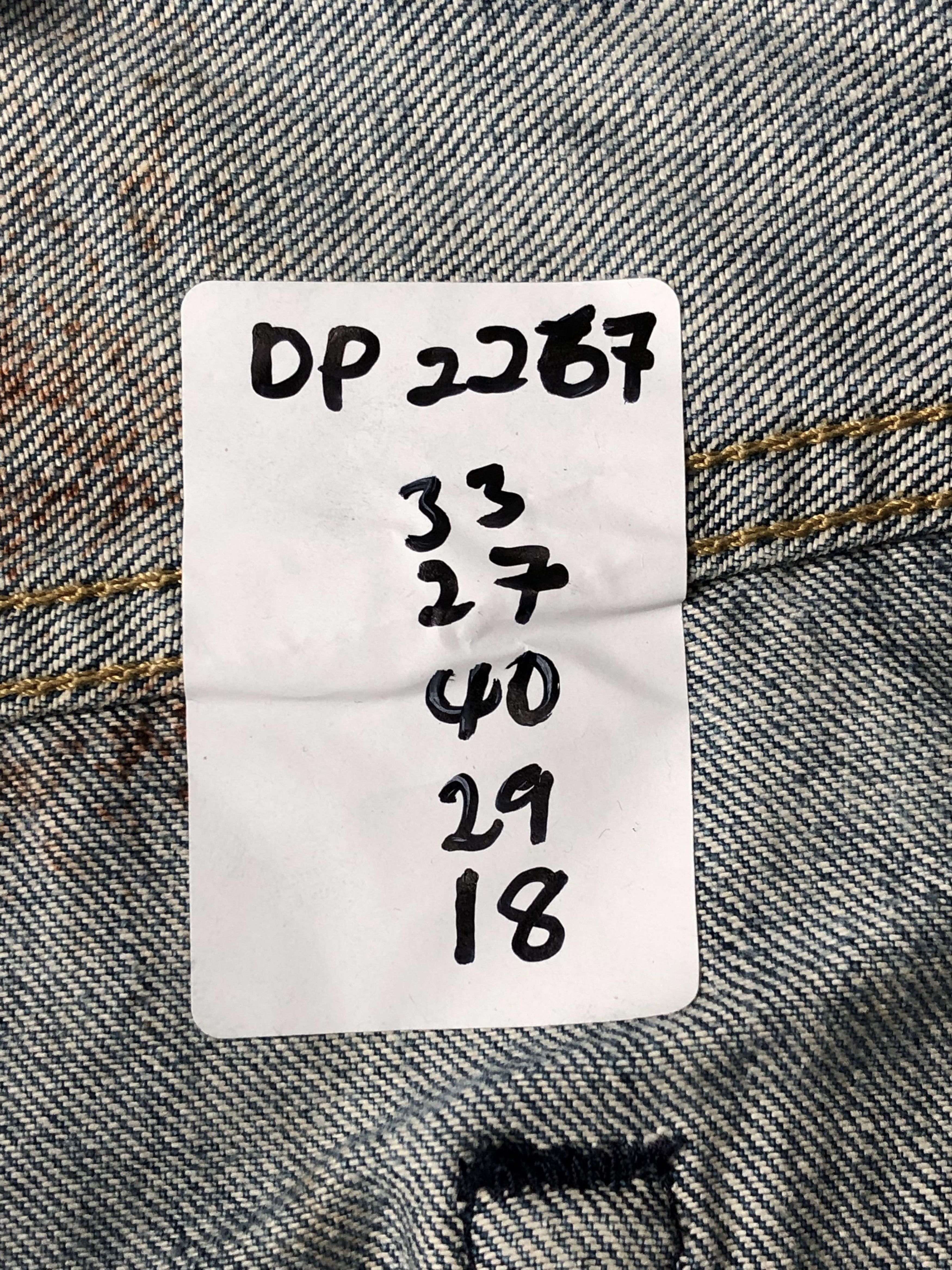 Levi's Vintage Levis 512 Faded Blue Jeans DP2267 Size US 33 - 22 Thumbnail