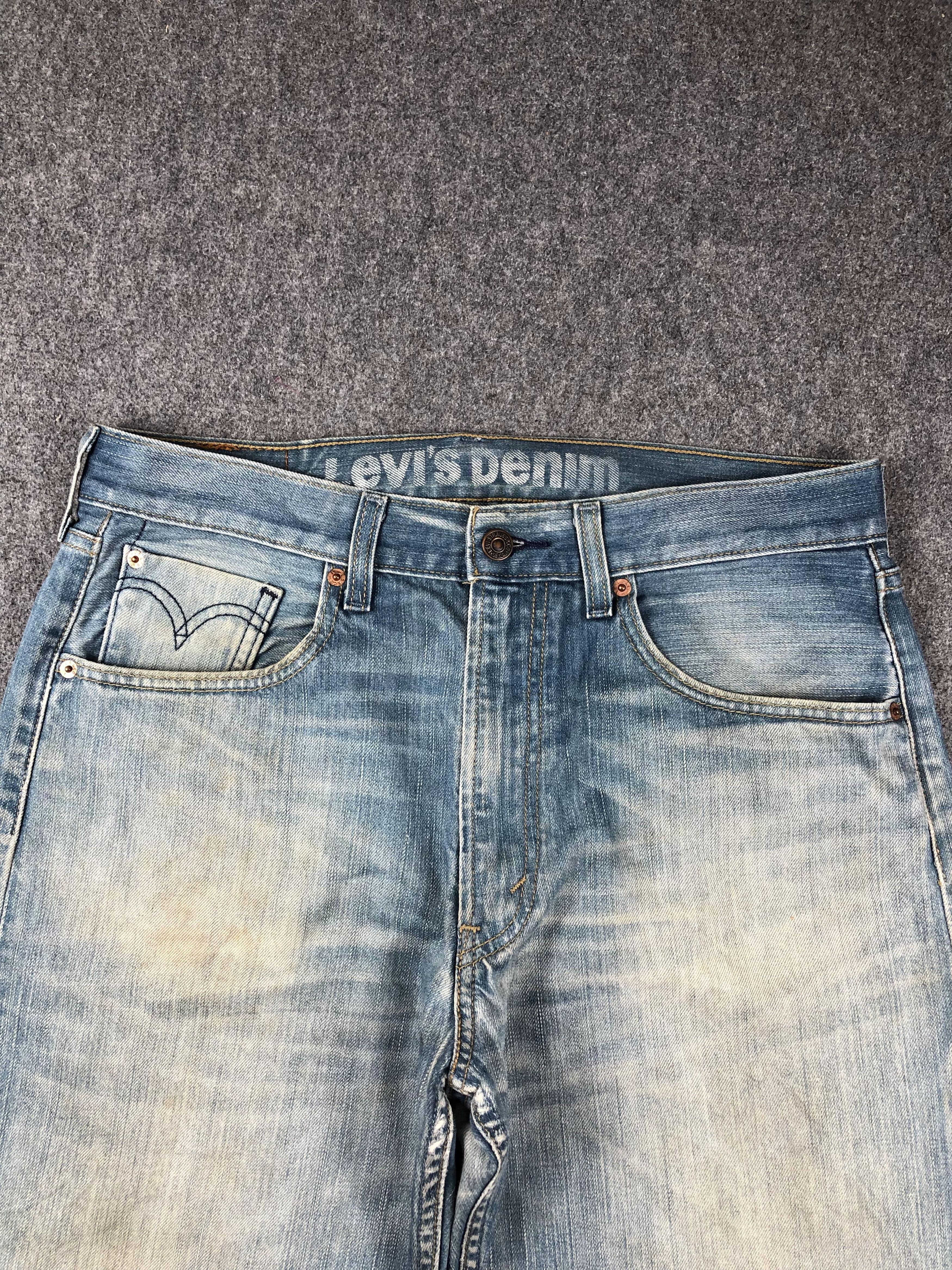 Levi's Vintage Levis 512 Faded Blue Jeans DP2267 Size US 33 - 2 Thumbnail