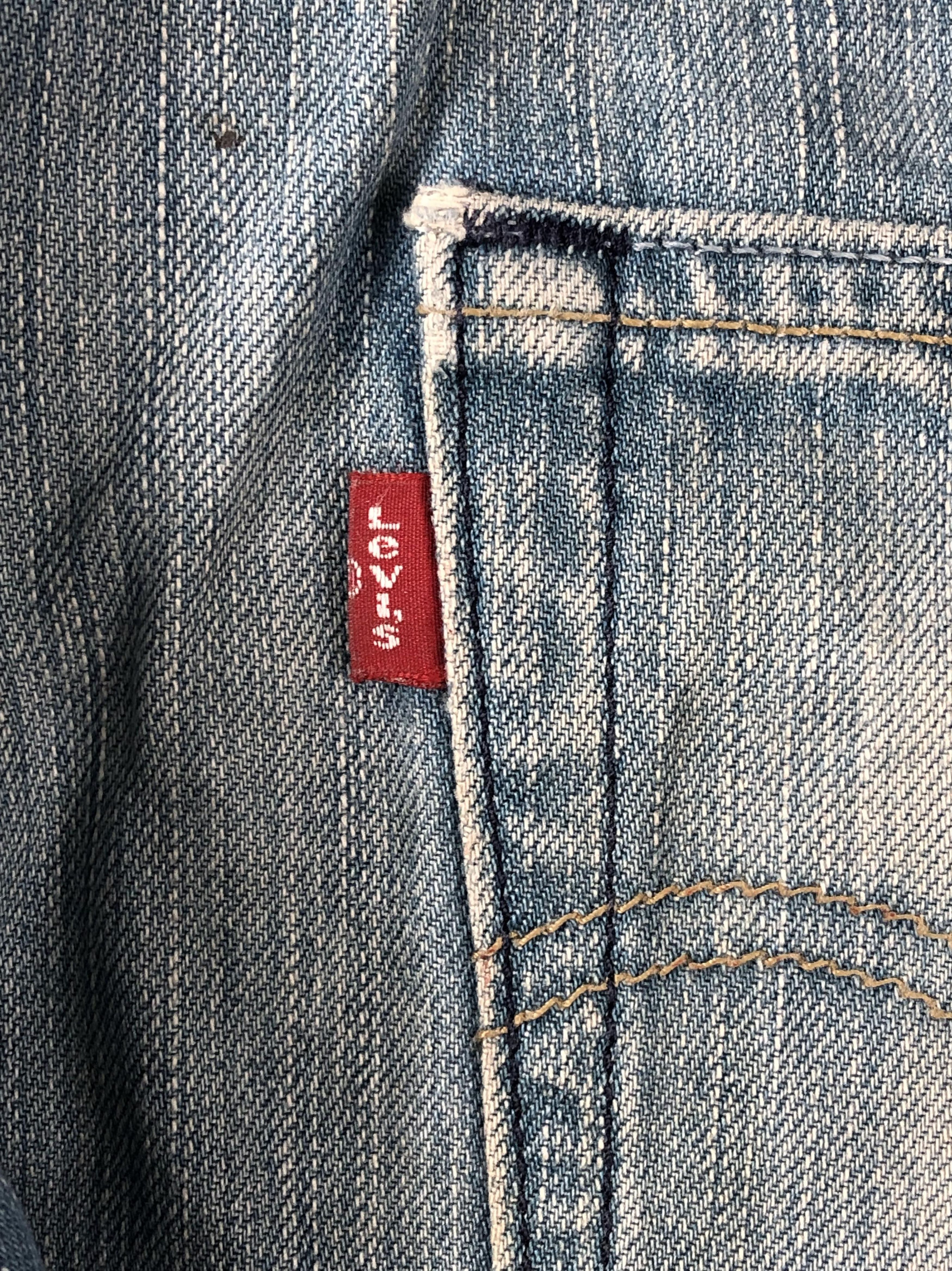 Levi's Vintage Levis 512 Faded Blue Jeans DP2267 Size US 33 - 7 Thumbnail