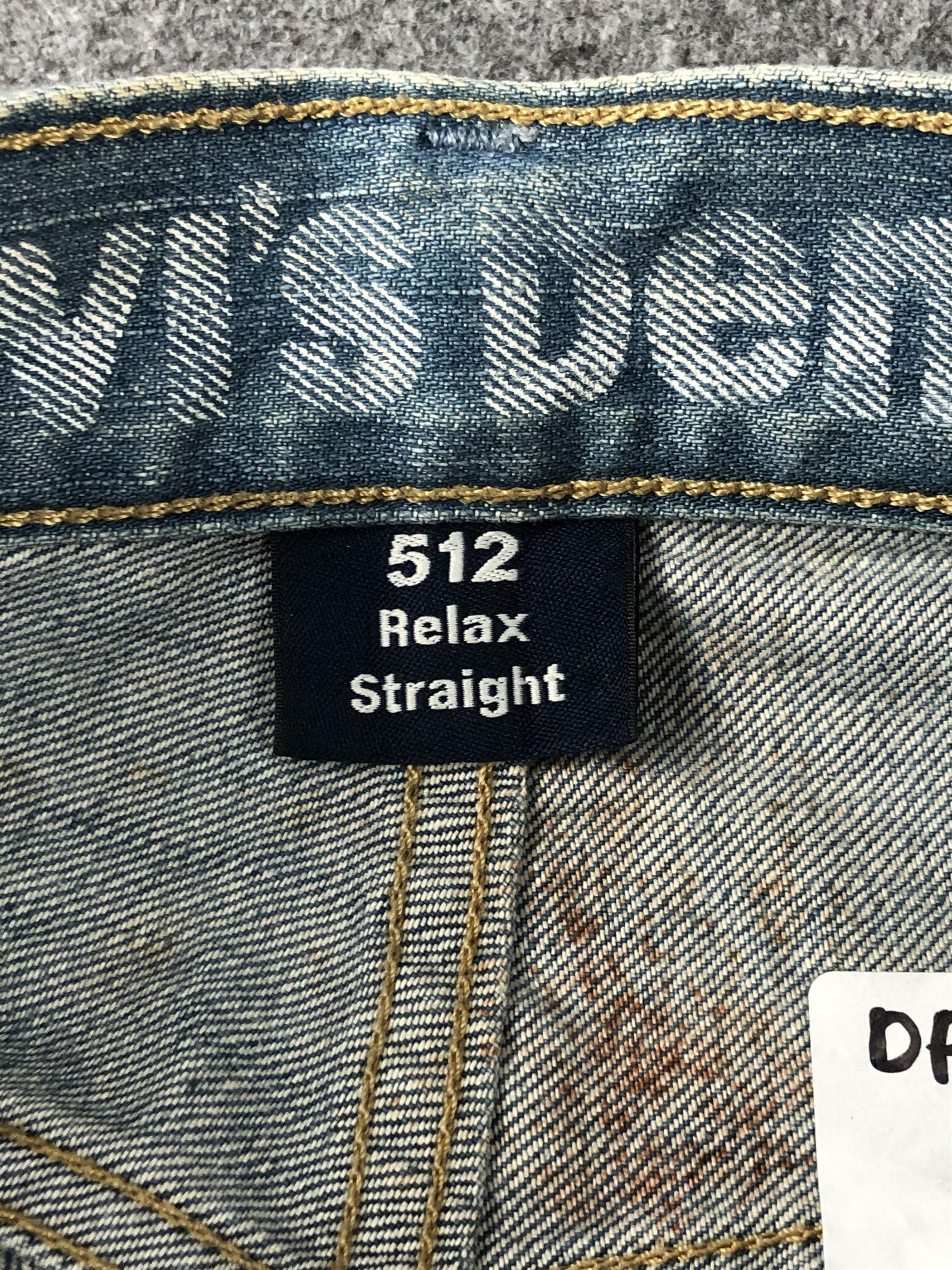 Levi's Vintage Levis 512 Faded Blue Jeans DP2267 Size US 33 - 6 Thumbnail