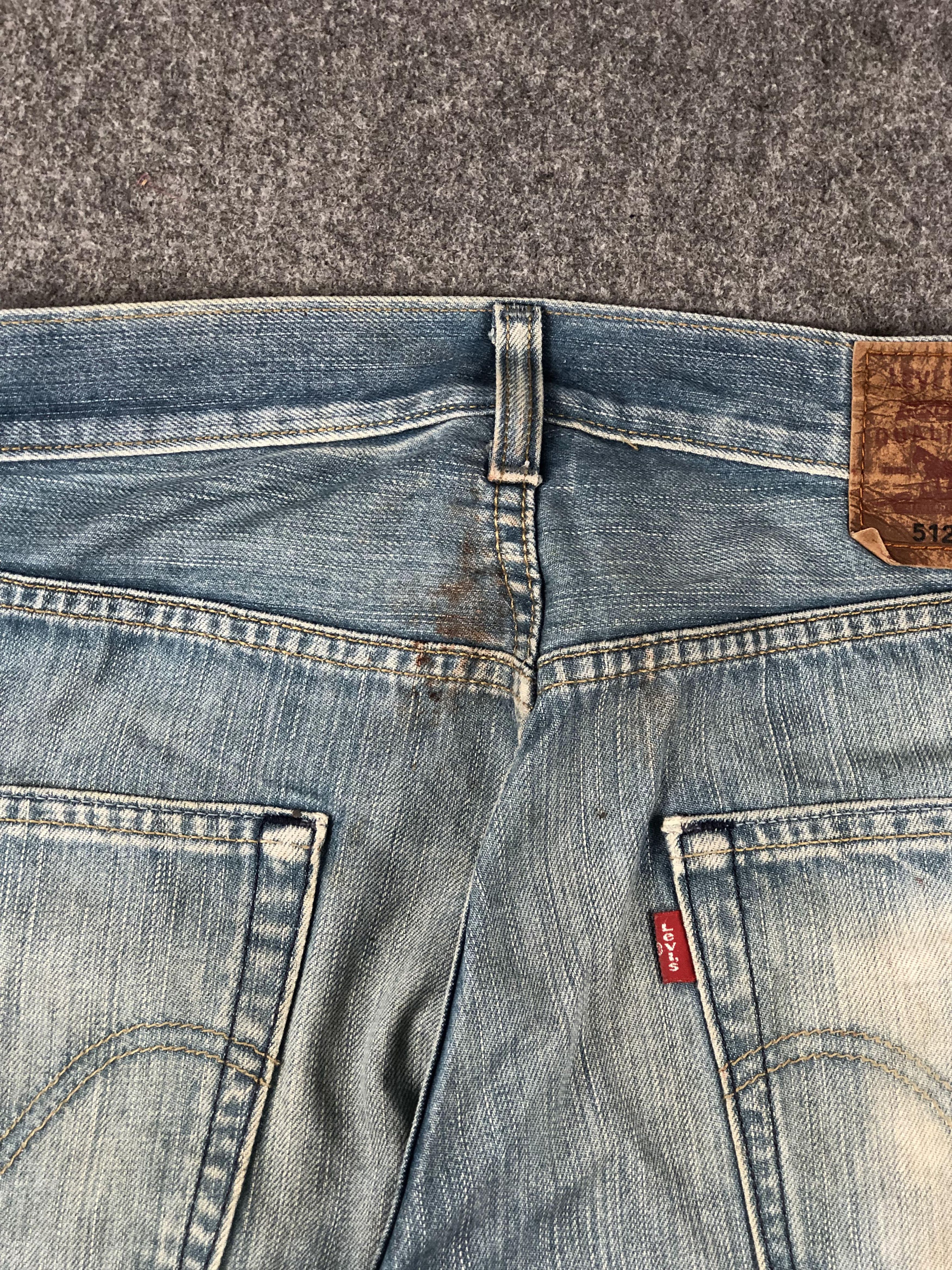 Levi's Vintage Levis 512 Faded Blue Jeans DP2267 Size US 33 - 16 Thumbnail