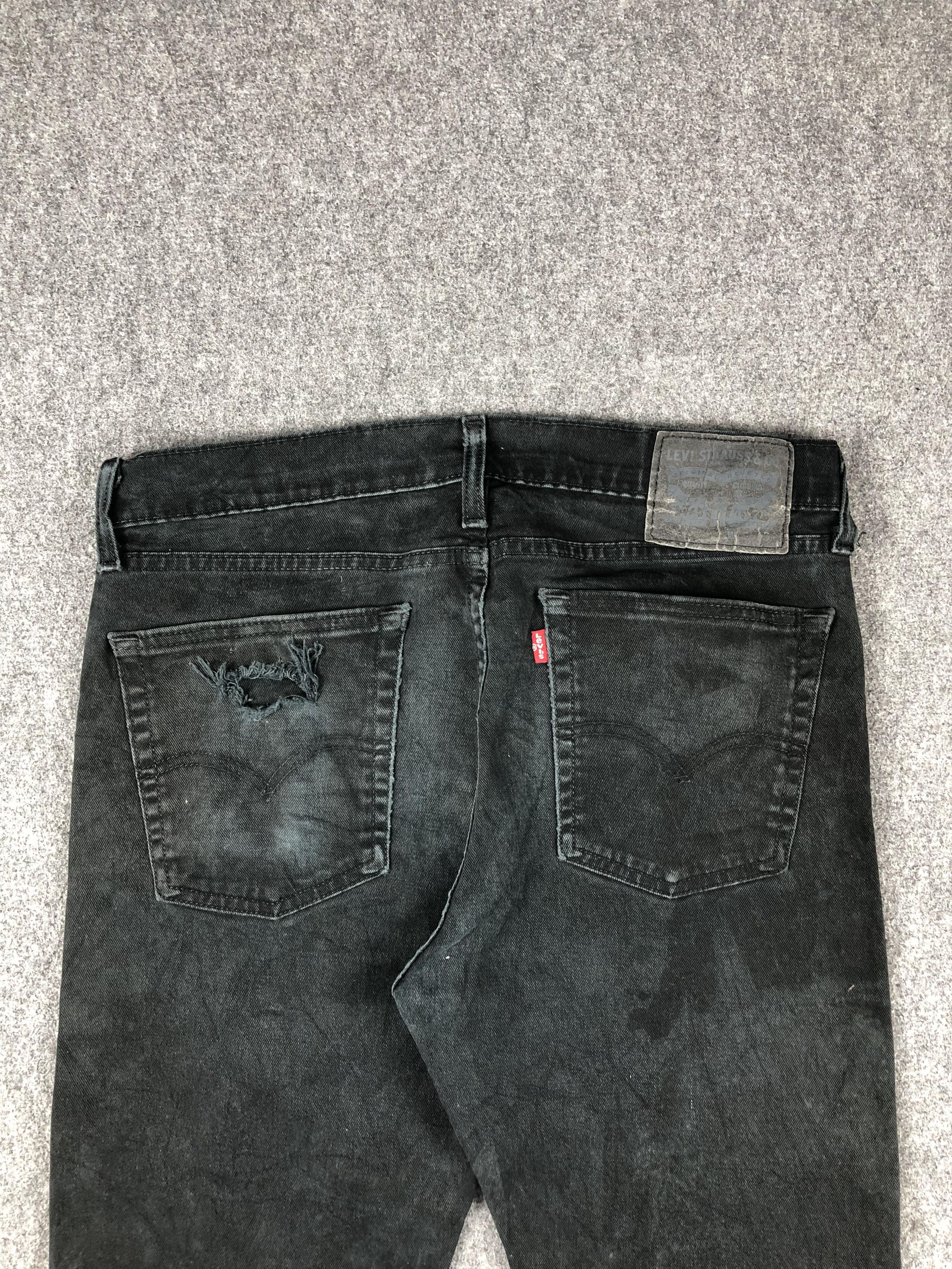 Levi's Vintage Levis 510 Faded Black Jeans DP2268 Size US 33 - 4 Thumbnail