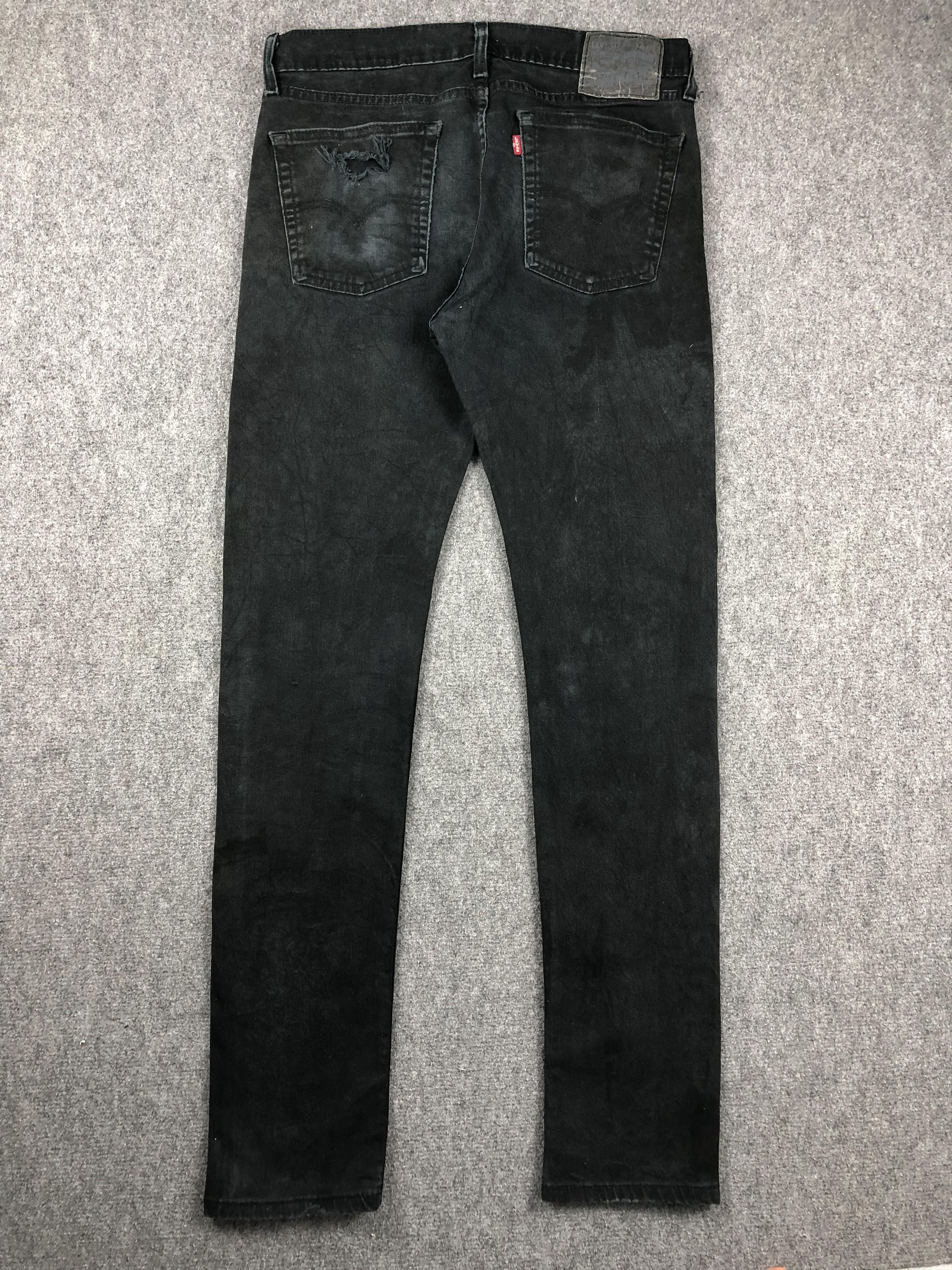 Levi's Vintage Levis 510 Faded Black Jeans DP2268 Size US 33 - 3 Thumbnail
