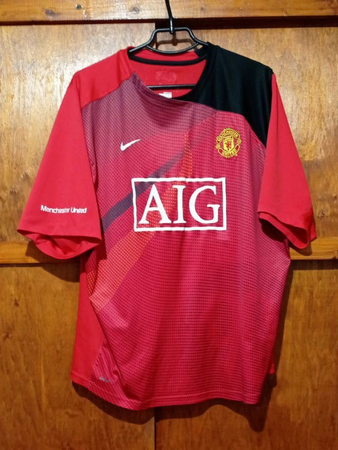 Nike Vintage Nike MANCHESTER UNITED Blokecore AIG Soccer Jersey