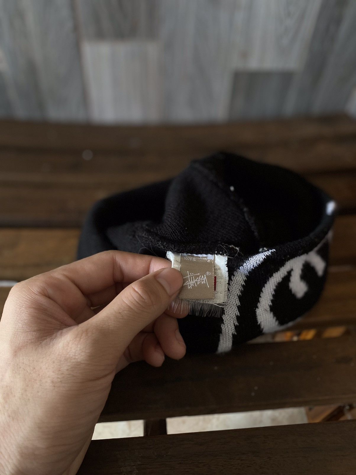 Stussy × Vintage Vintage 00’s Stussy SS Logo Beanie Size ONE SIZE - 3 Thumbnail