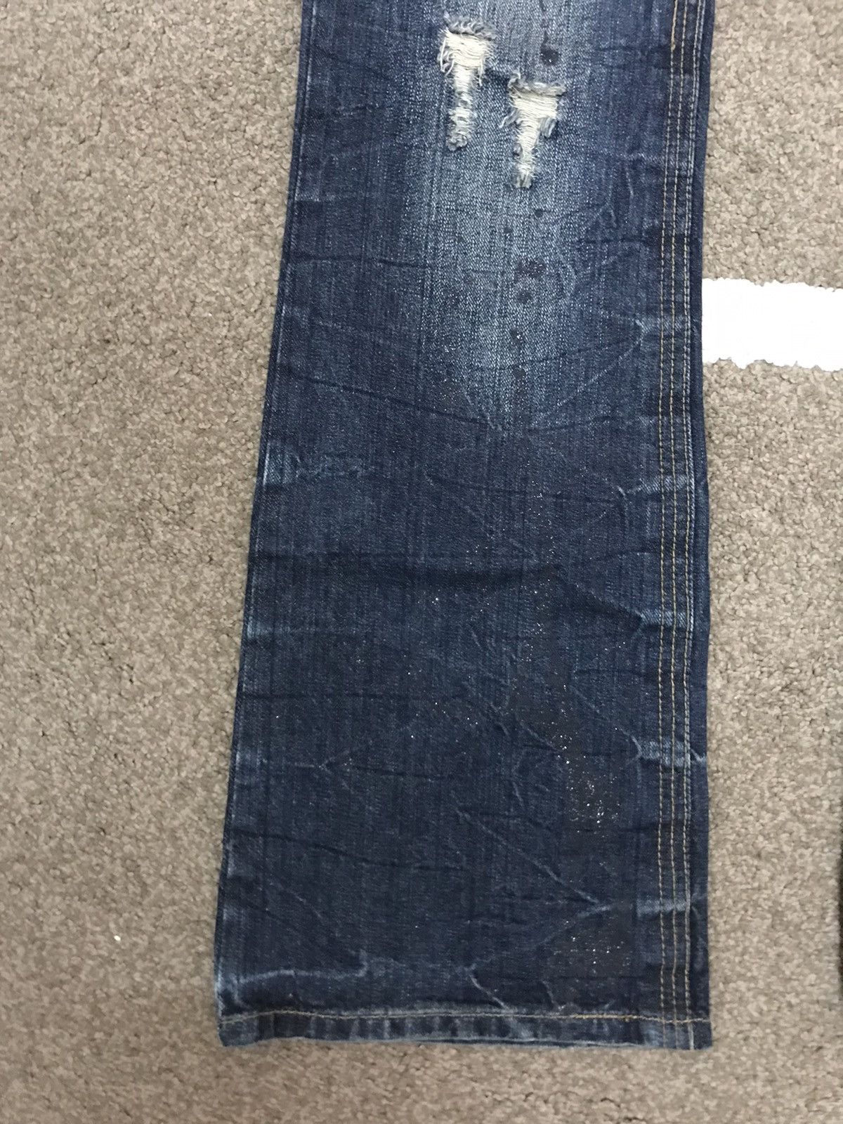 Other FLARE🔥Skull Very Rare Distressed Painter Flare Jeans Size US 32 / EU 48 - 13 Thumbnail