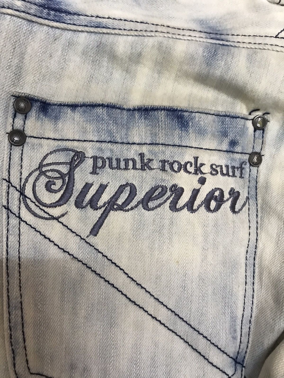 Japanese Brand more core division Japan Punk Acid Wash Distressed Jeans Size US 31 - 19 Thumbnail