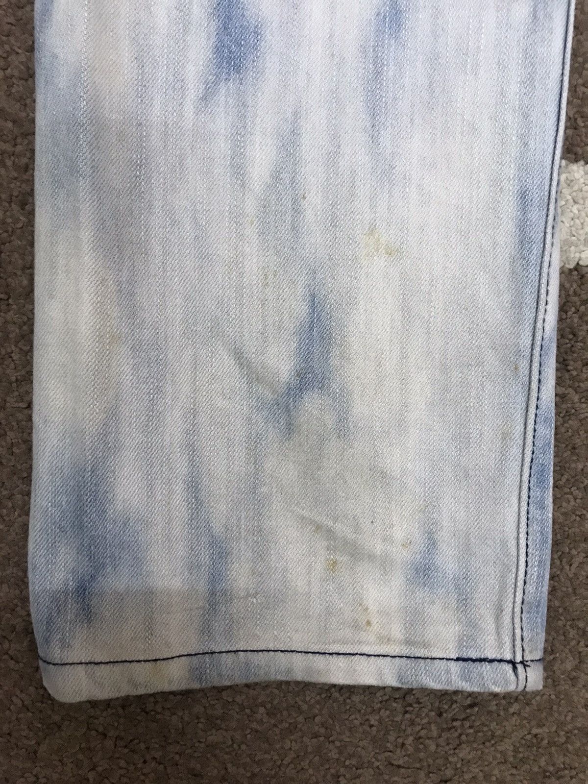 Japanese Brand more core division Japan Punk Acid Wash Distressed Jeans Size US 31 - 17 Thumbnail