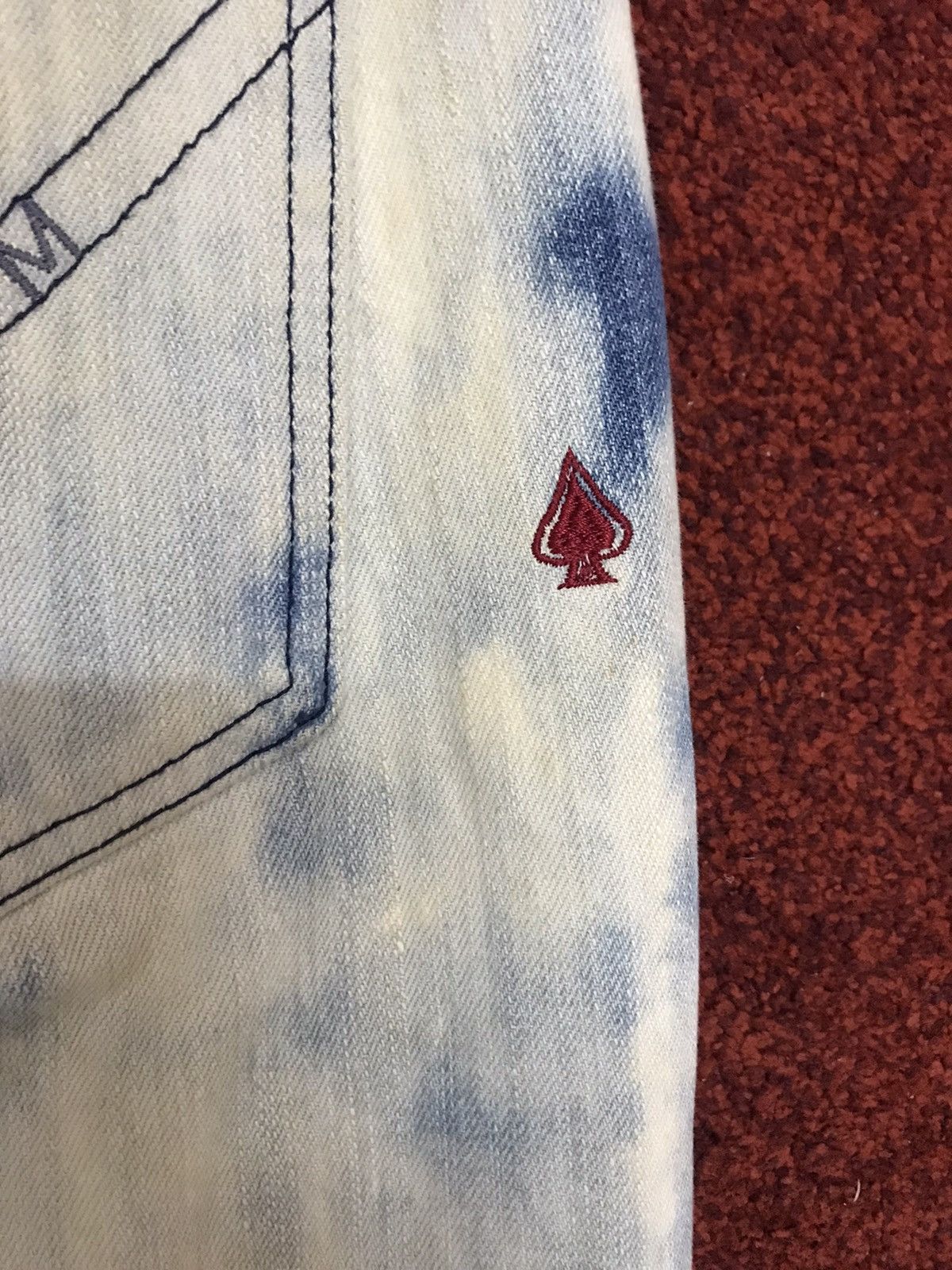 Japanese Brand more core division Japan Punk Acid Wash Distressed Jeans Size US 31 - 20 Thumbnail