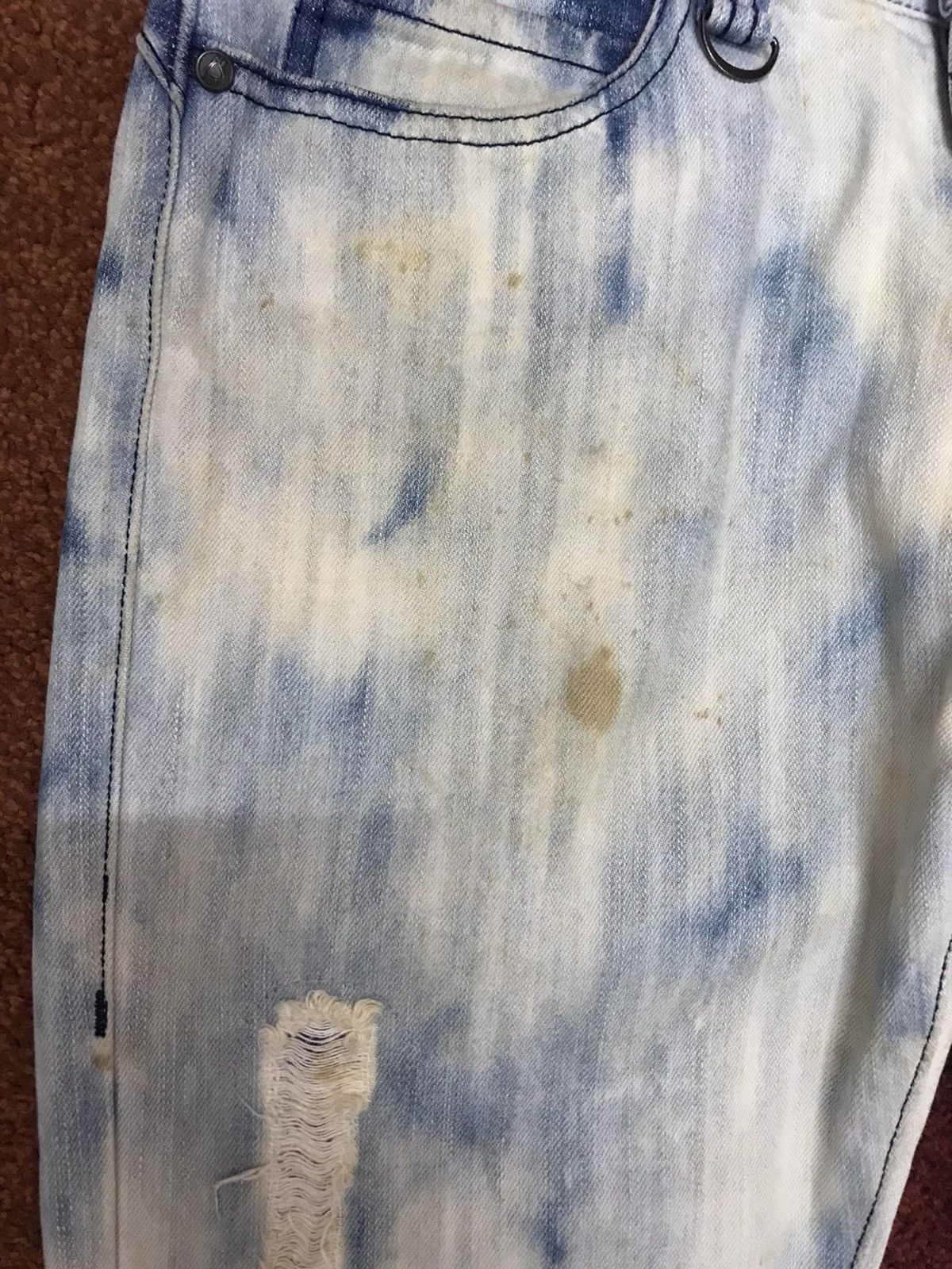 Japanese Brand more core division Japan Punk Acid Wash Distressed Jeans Size US 31 - 7 Thumbnail