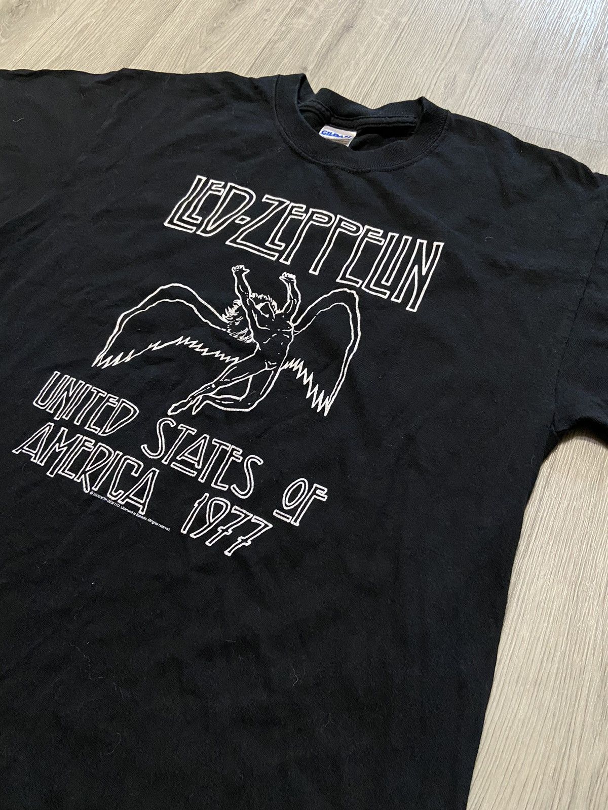 Band Tees × Led Zeppelin × Vintage Vintage Led Zeppelin 2000 Black Rare Rock Band Tee Shirt M Size US M / EU 48-50 / 2 - 3 Thumbnail