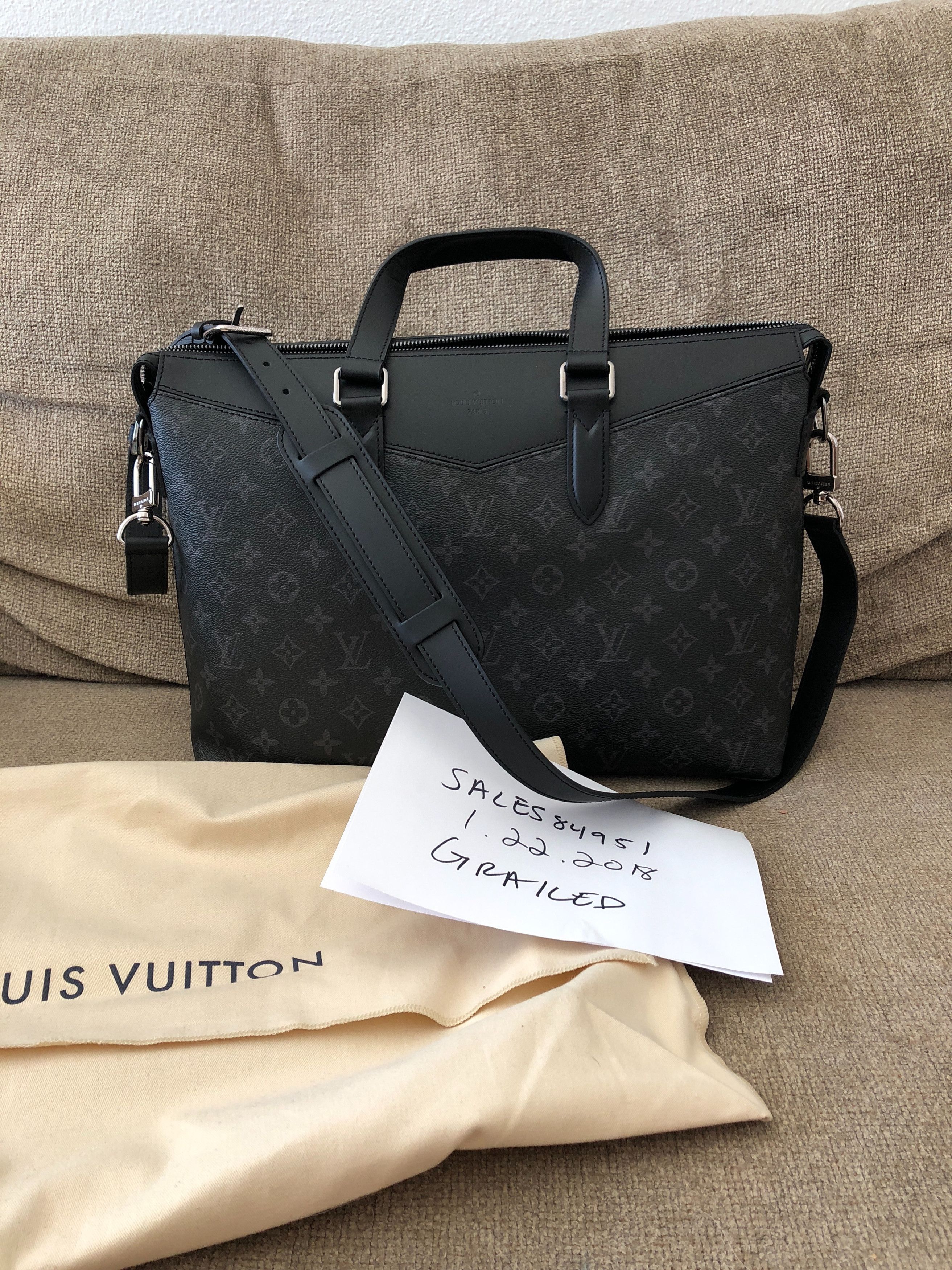 Louis Vuitton x fragment Zack Backpack Monogram Eclipse Black - Mint  Condition