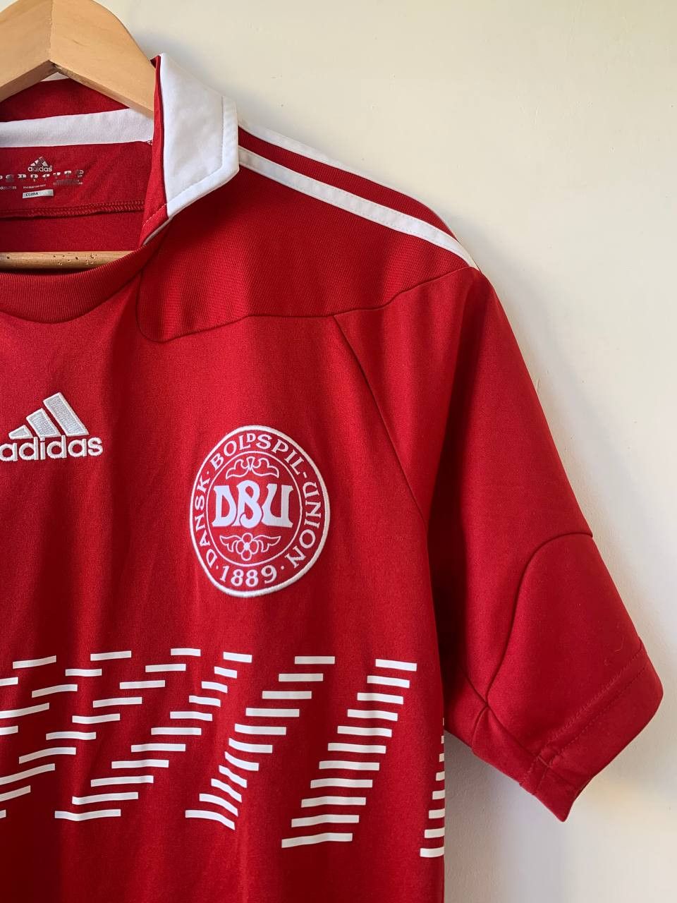 Adidas Adidas DBU 2010 Dansk Soccer Jersey Size US S / EU 44-46 / 1 - 5 Thumbnail