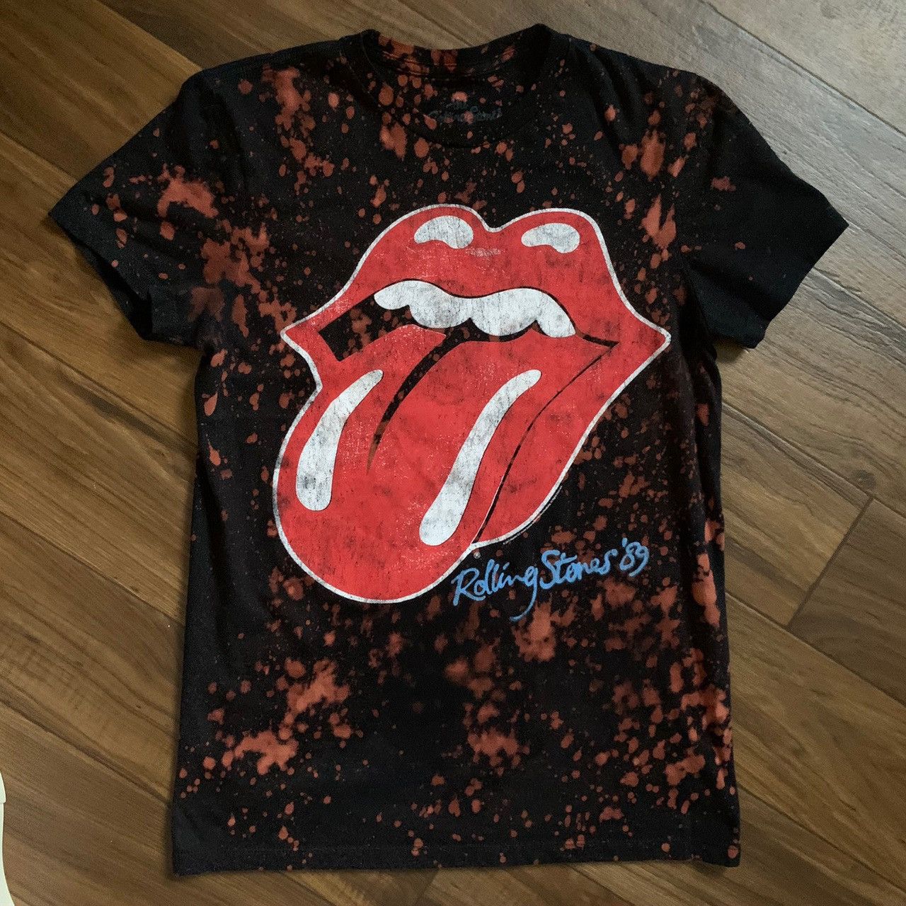 Band Tees × The Rolling Stones × Vintage THE ROLLING STONES '89 TONGUE T-SHIRT Size US XS / EU 42 / 0 - 1 Thumbnail