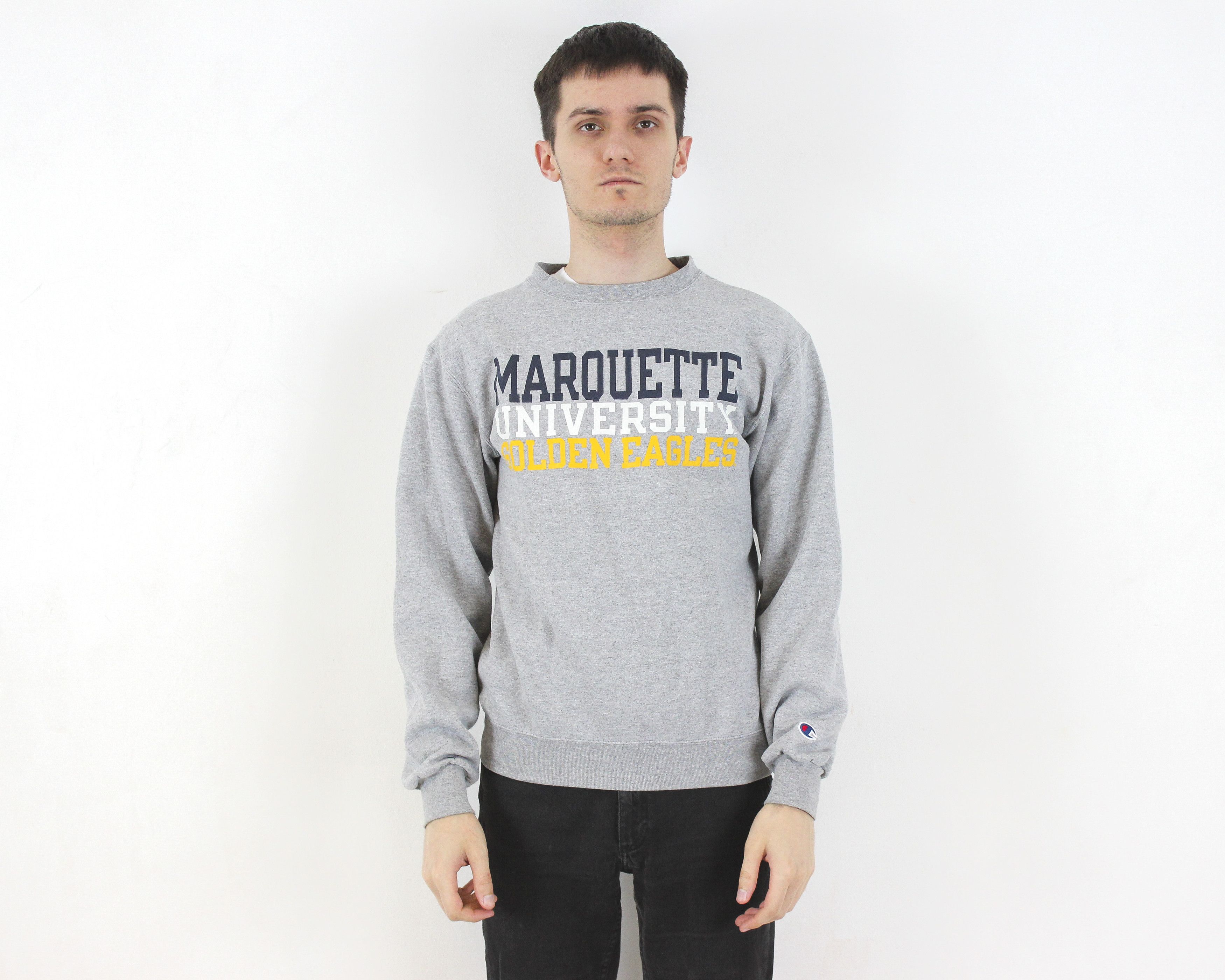 Champion Men S Marquette University Golden Eagles Pullover Jumper Top Size US S / EU 44-46 / 1 - 1 Thumbnail