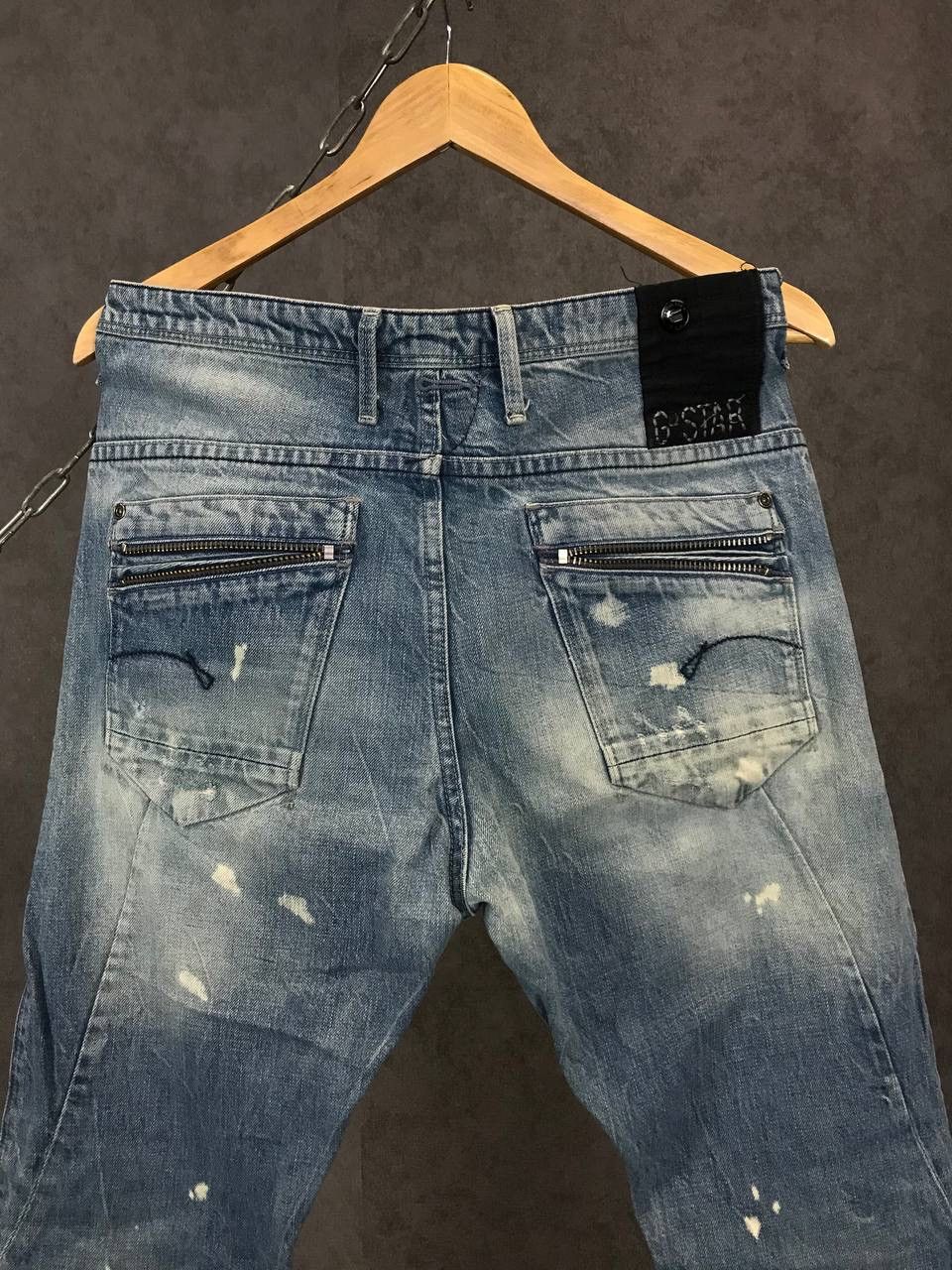 G-Star G Star Raw distressed denim jeans Size US 30 / EU 46 - 9 Thumbnail