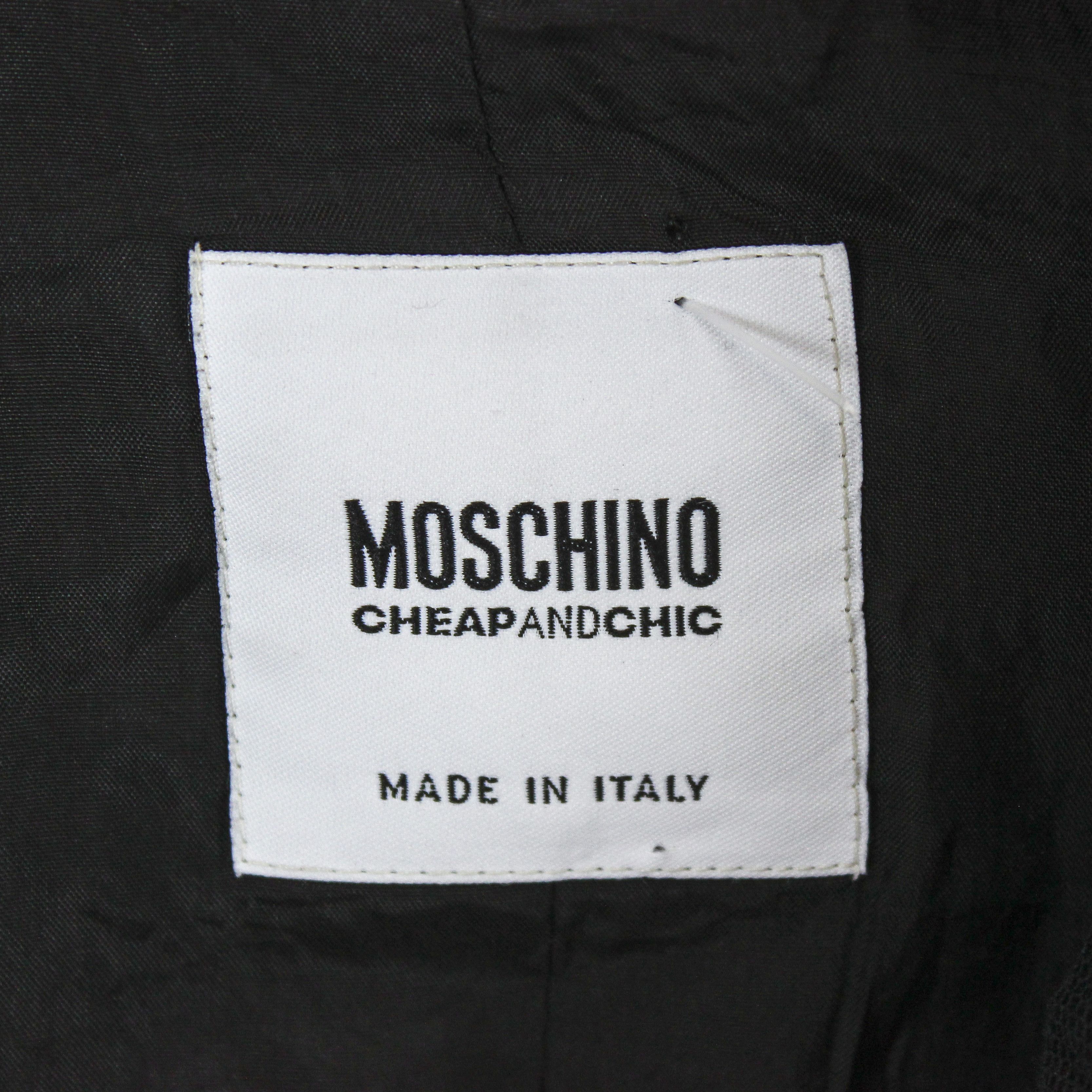 Moschino M/L Blazer Cotton Suit Jacket Sport Coat Button Up Top Size M / US 6-8 / IT 42-44 - 6 Thumbnail