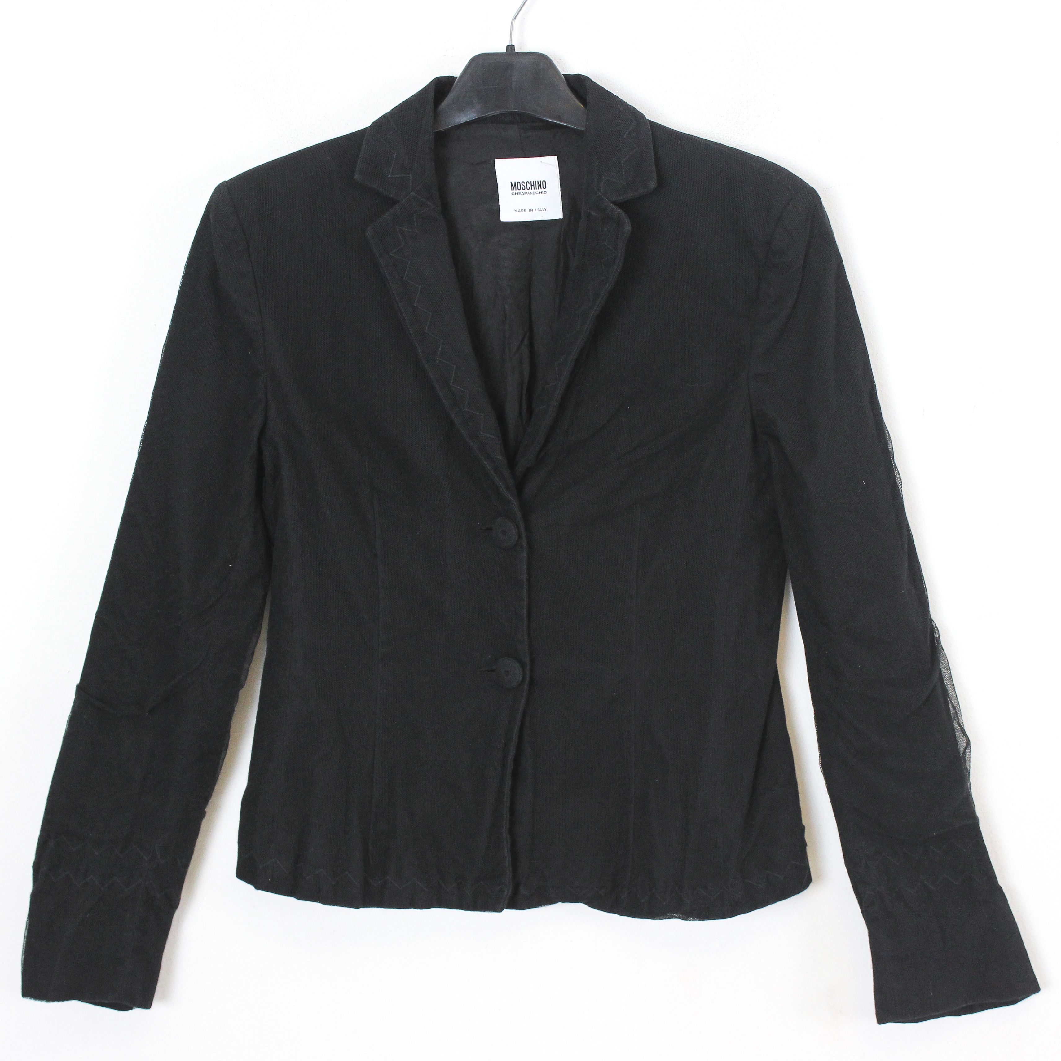 Moschino M/L Blazer Cotton Suit Jacket Sport Coat Button Up Top Size M / US 6-8 / IT 42-44 - 1 Thumbnail