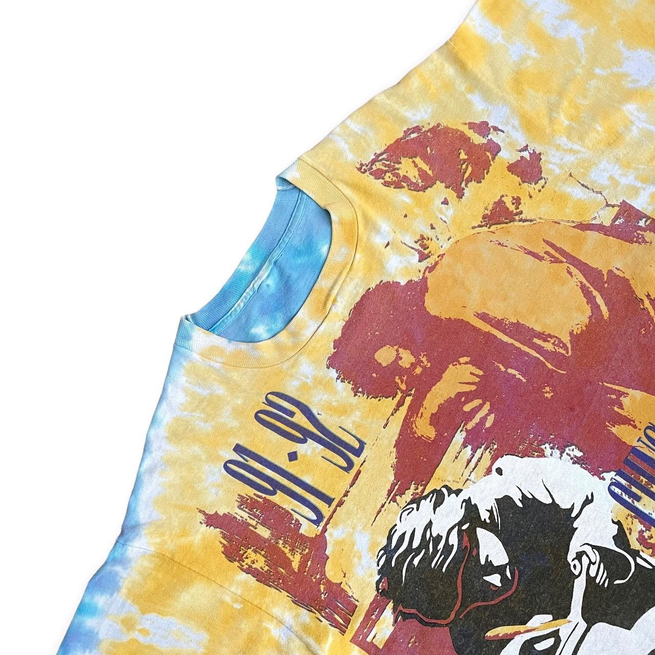 Band Tees Vintage Guns N Roses Use Your Illusion Tie Dye Tour t shirt Size US XL / EU 56 / 4 - 2 Thumbnail