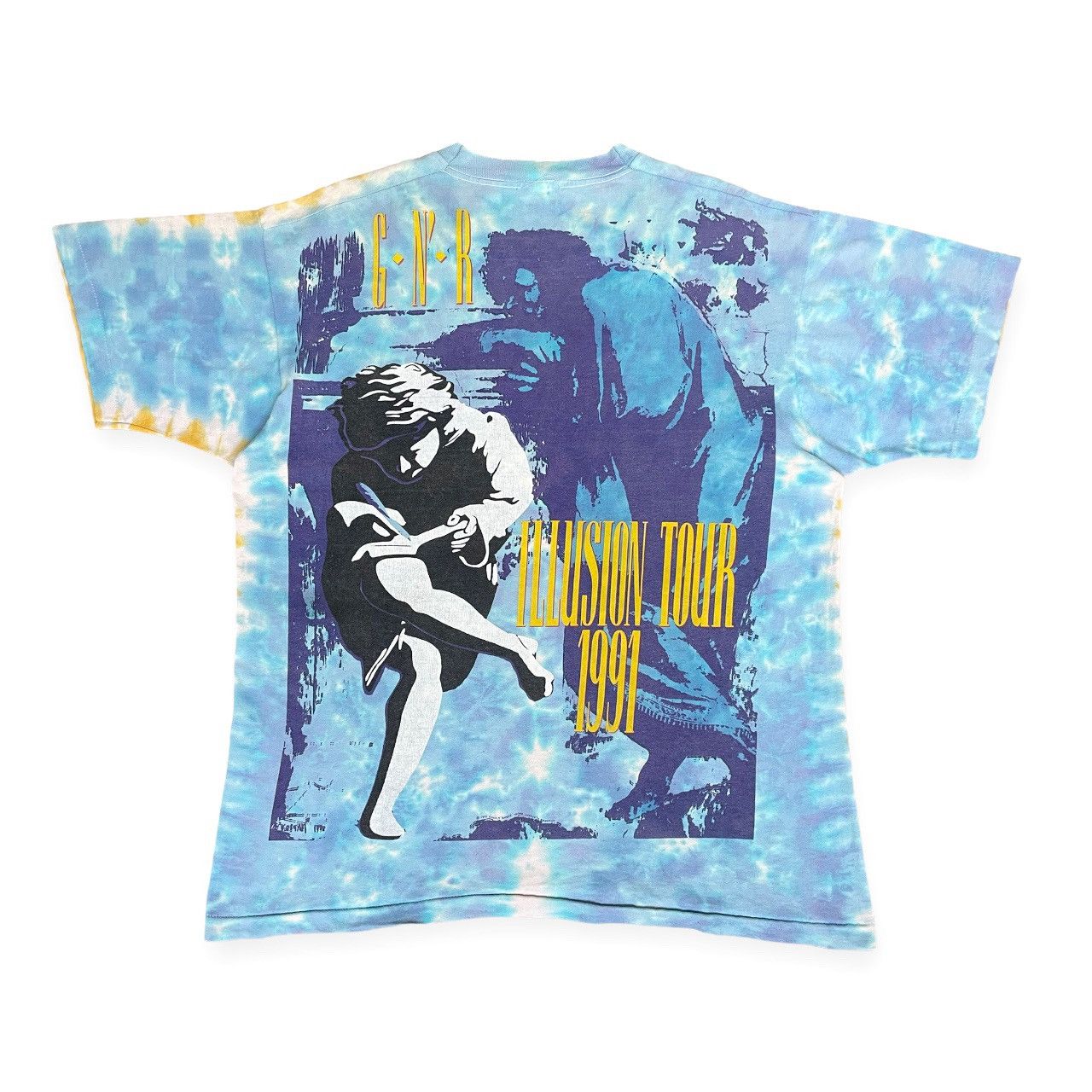 Band Tees Vintage Guns N Roses Use Your Illusion Tie Dye Tour t shirt Size US XL / EU 56 / 4 - 3 Thumbnail