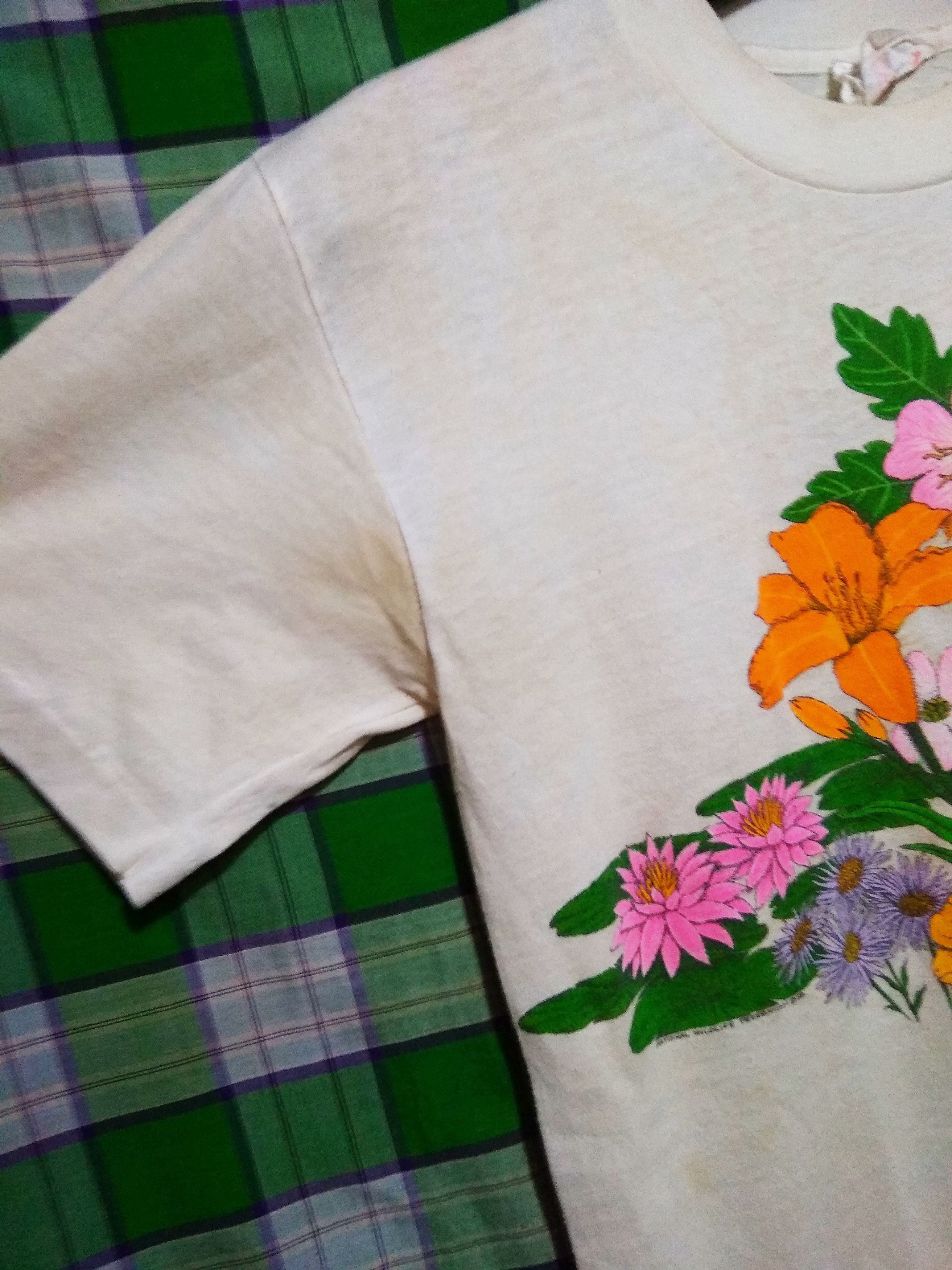 Vintage Vintage 80s Floral art The Butchart Gardens rare Size US S / EU 44-46 / 1 - 4 Thumbnail