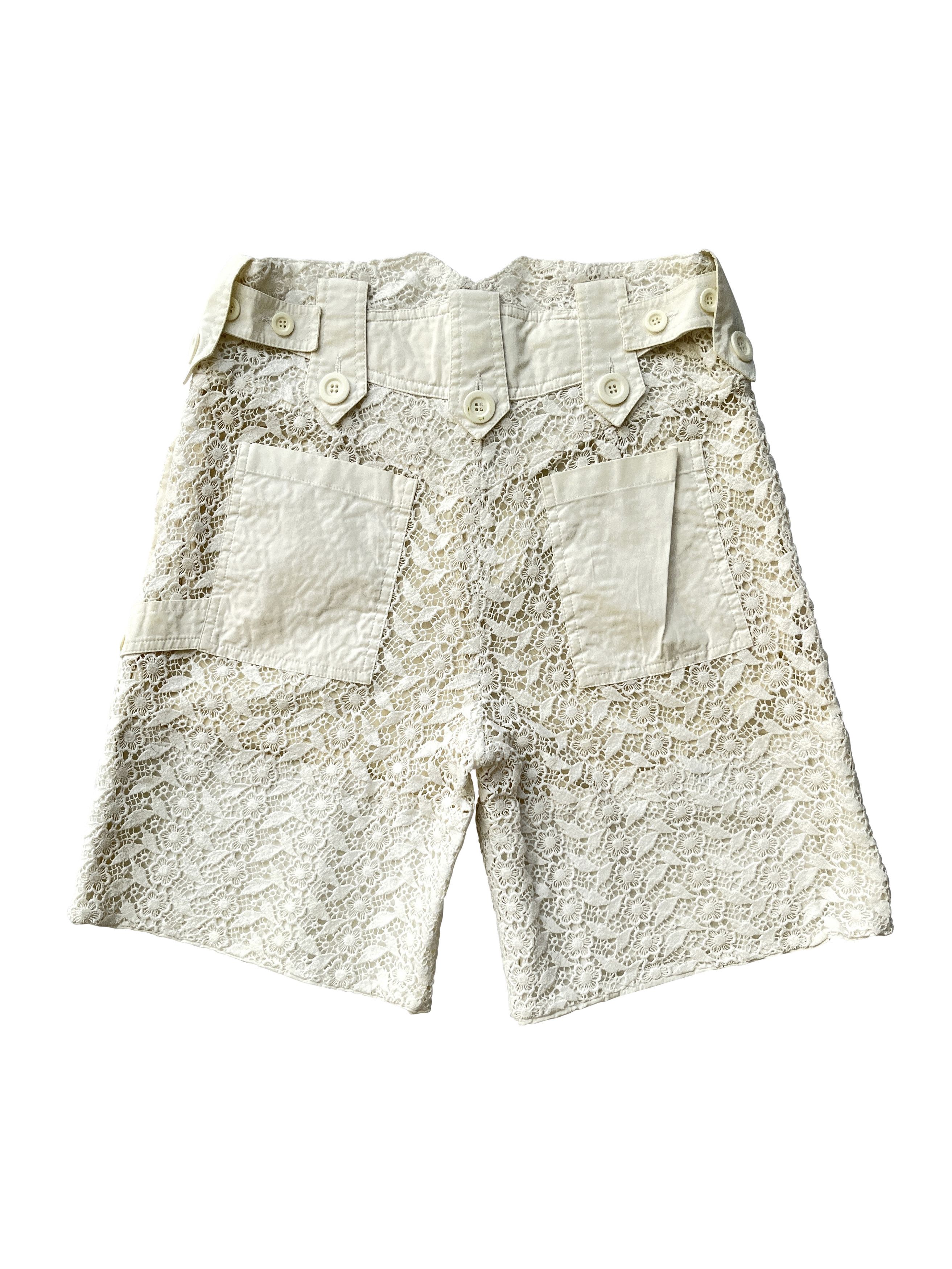 Chloe ⚡️QUICK SALE⚡️2004 Chloe Phoebe Philo Runway Lace Shorts Size 28" / US 6 / IT 42 - 2 Thumbnail