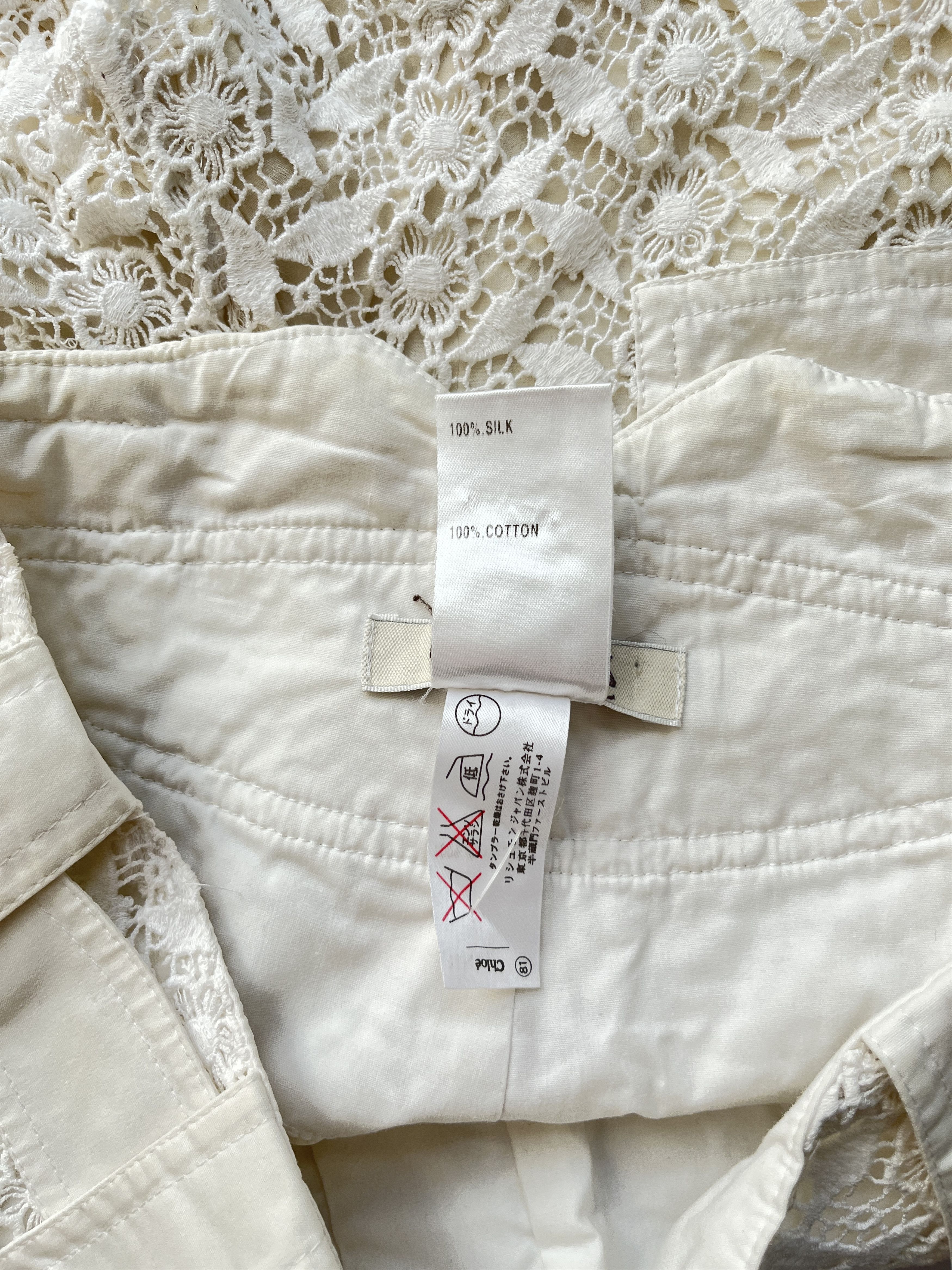 Chloe ⚡️QUICK SALE⚡️2004 Chloe Phoebe Philo Runway Lace Shorts Size 28" / US 6 / IT 42 - 5 Thumbnail
