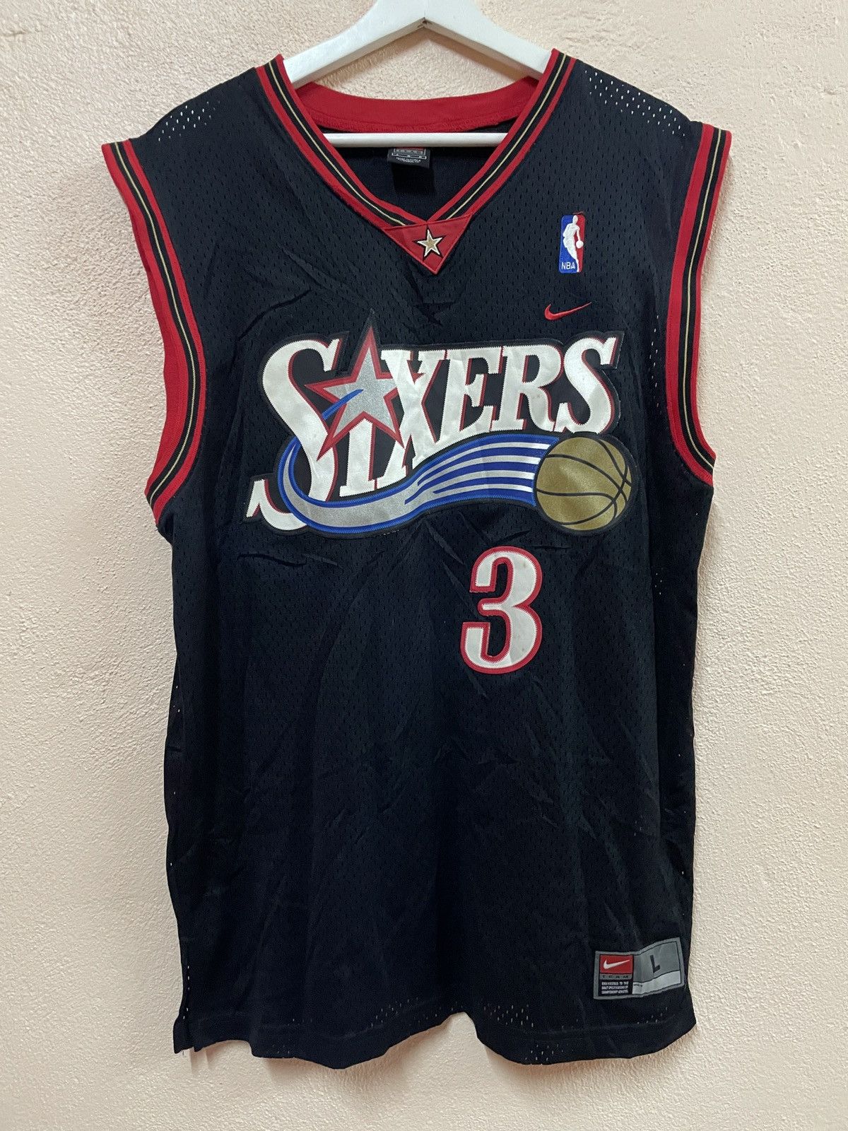 NBA PHILADELPHIA 76ERS SIXERS ALLEN IVERSON NIKE SWINGMAN
