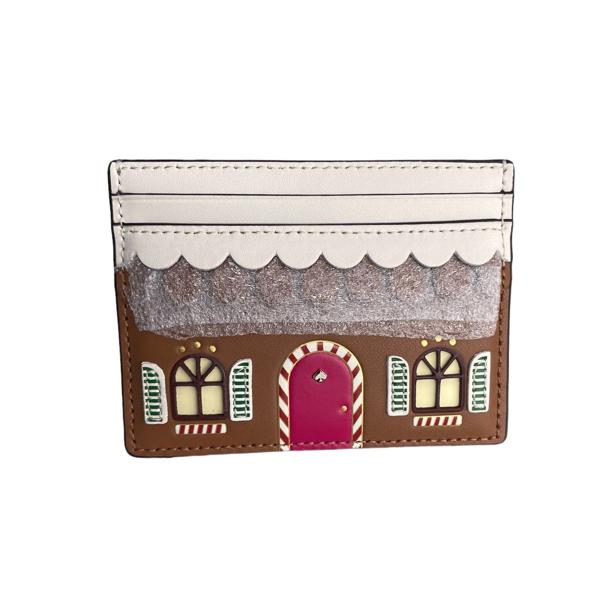 在庫有! Kate Spade★Gingerbread Small Slim Card Holder NWT Kate Spade Gingerbread House Small Slim Card Holder