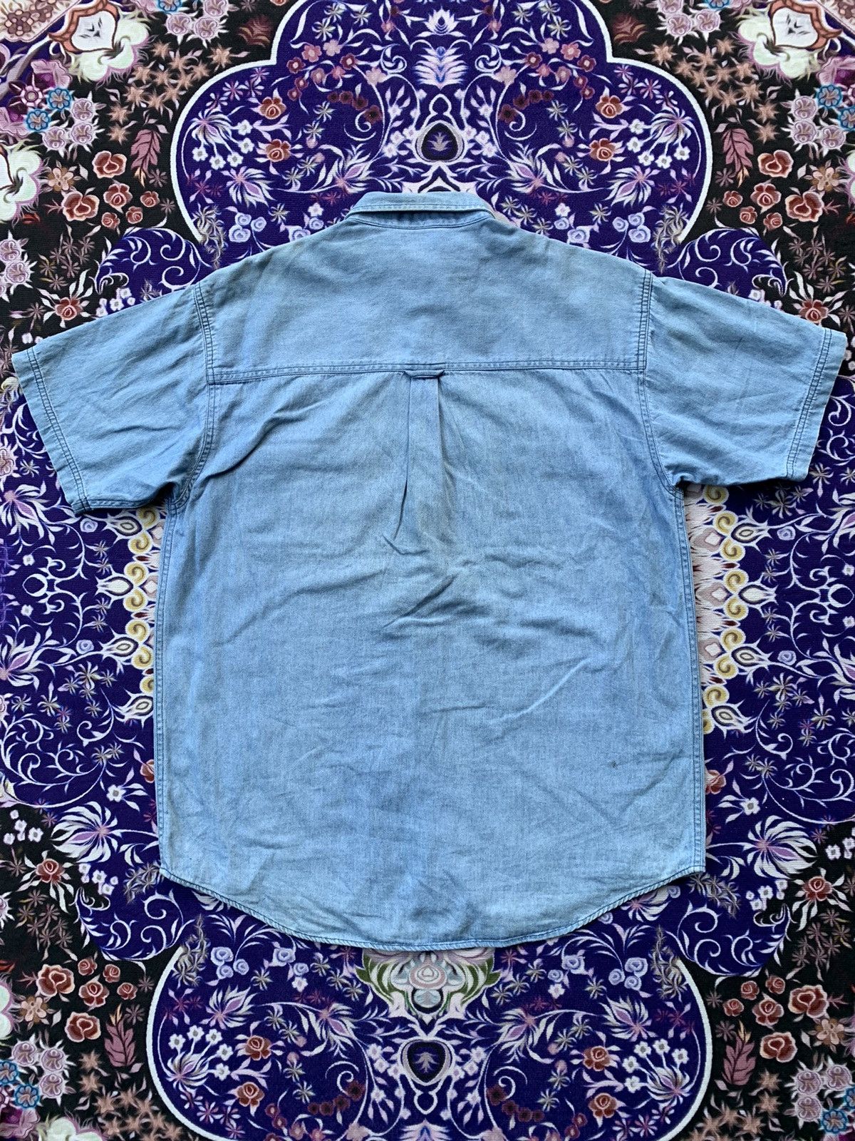 Japanese Brand Coffee Boss Denim Shirt Size US L / EU 52-54 / 3 - 4 Thumbnail