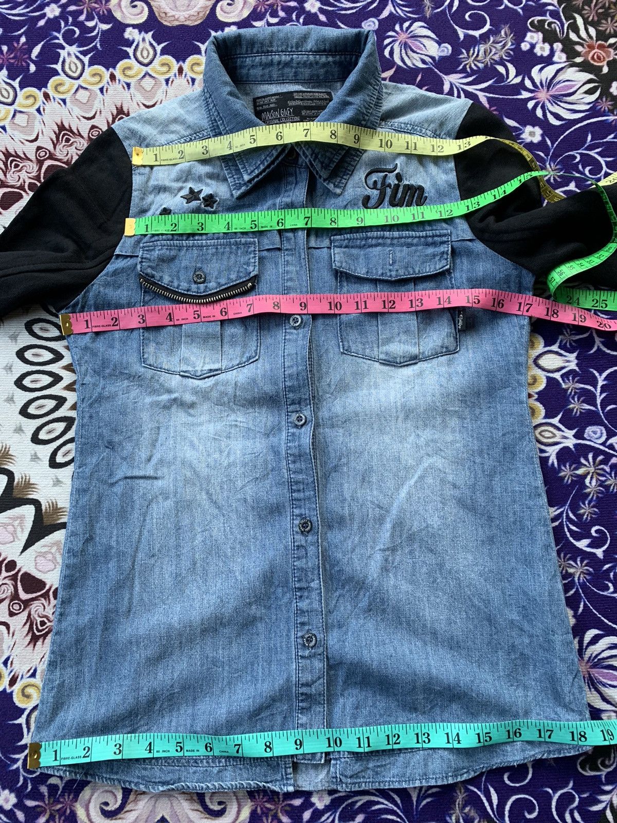 Japanese Brand Maison Gilfy Denim Shirt Size US XS / EU 42 / 0 - 6 Thumbnail