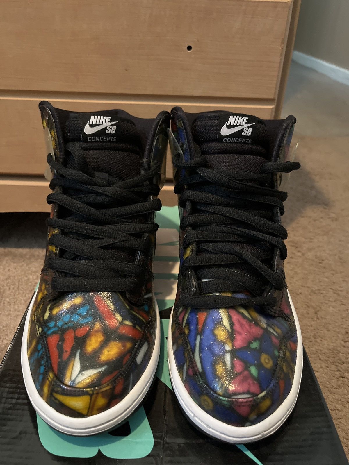 stained glass dunk high