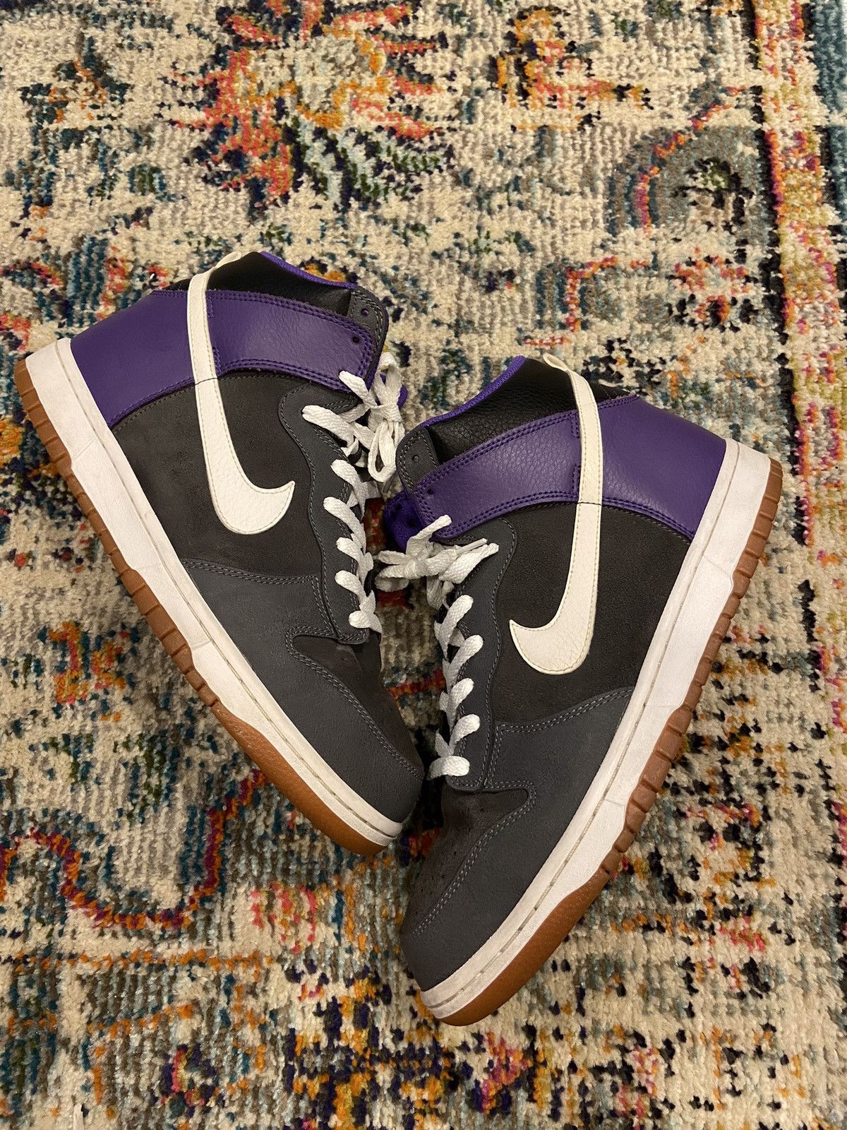image of Nike Dunk High As ‘Pure Purple’ Shoes, Men's (Size 10)