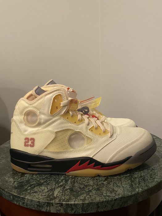 off white jordan 5 size 11