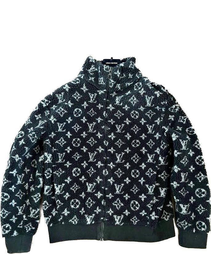 Louis Vuitton Monogram Jacquard Fleece Black Excellent (Medium) – Unknown  Seller