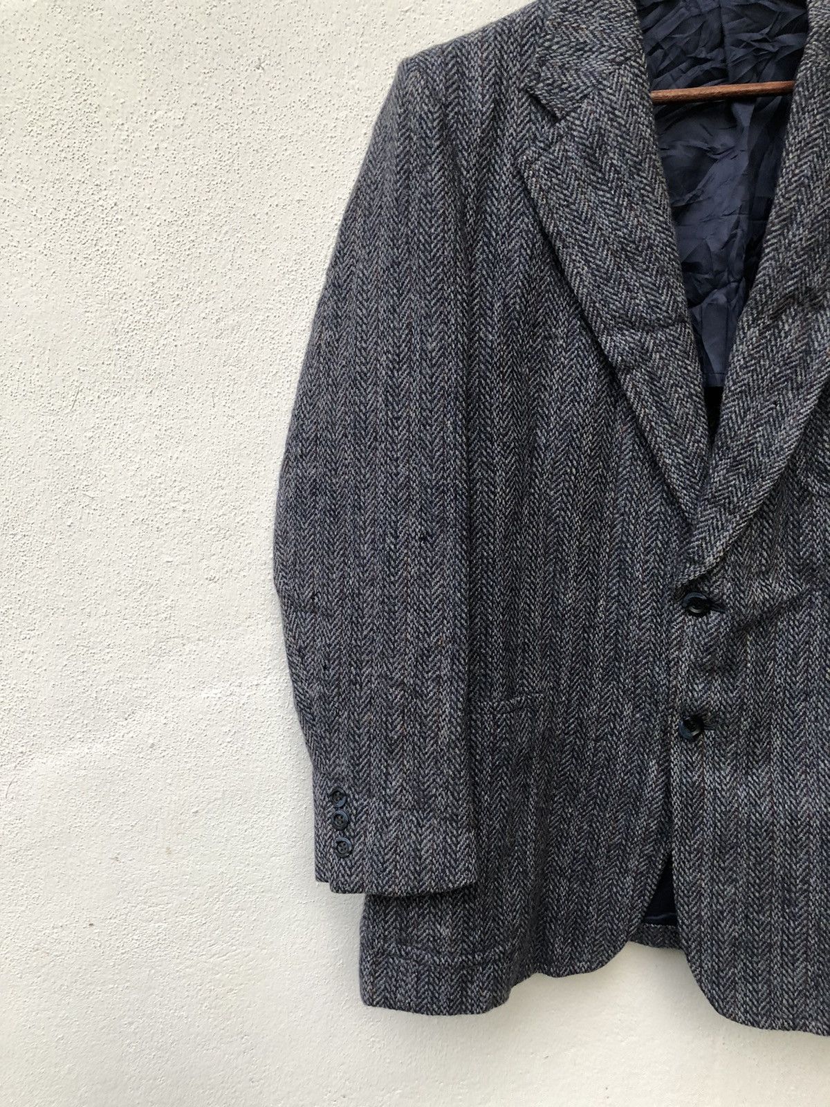 Harris Tweed 🔥JAPANESE DESIGNER HARRIS TWEED BLAZER COAT JACKET Size US L / EU 52-54 / 3 - 4 Thumbnail