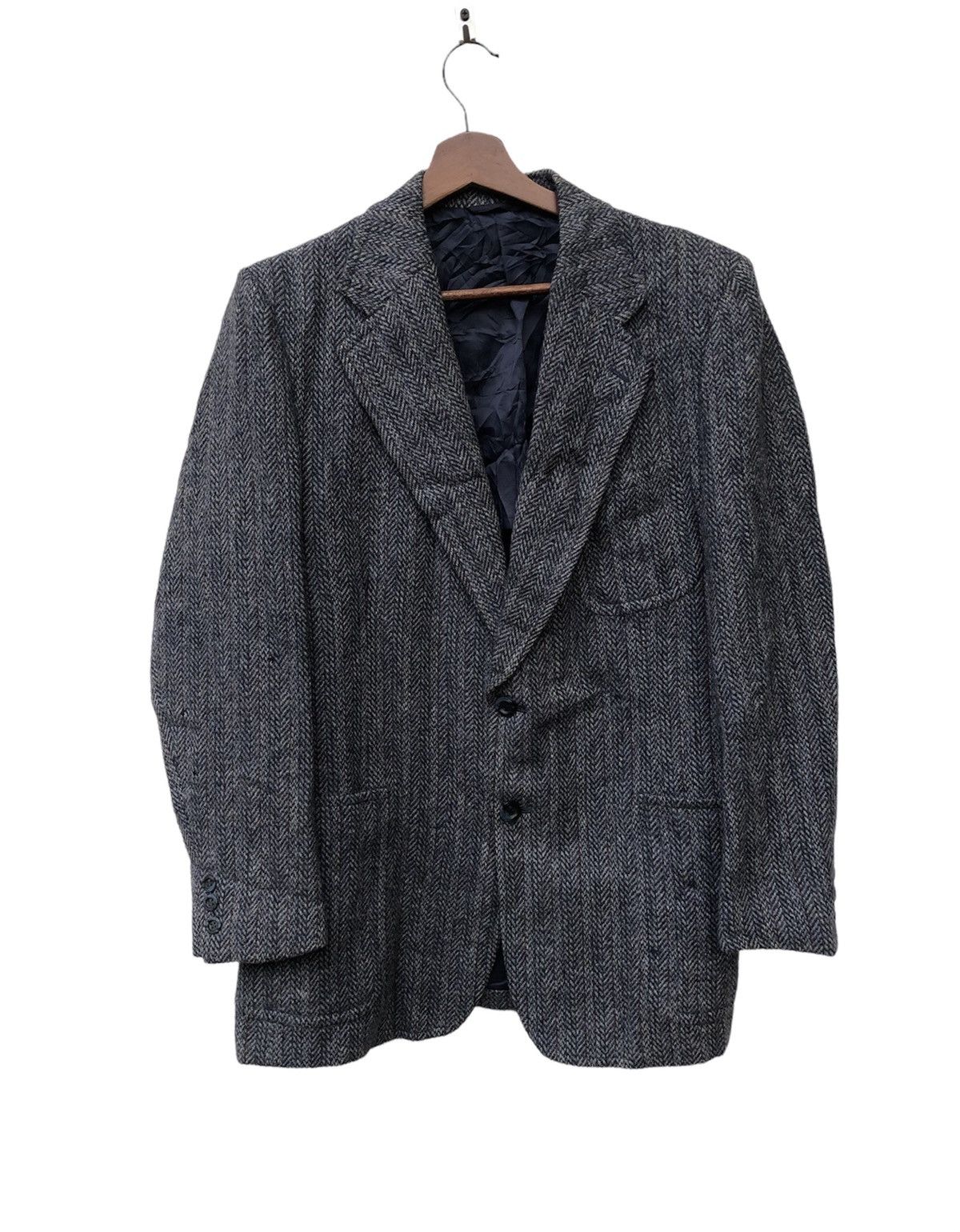 Harris Tweed 🔥JAPANESE DESIGNER HARRIS TWEED BLAZER COAT JACKET Size US L / EU 52-54 / 3 - 1 Thumbnail