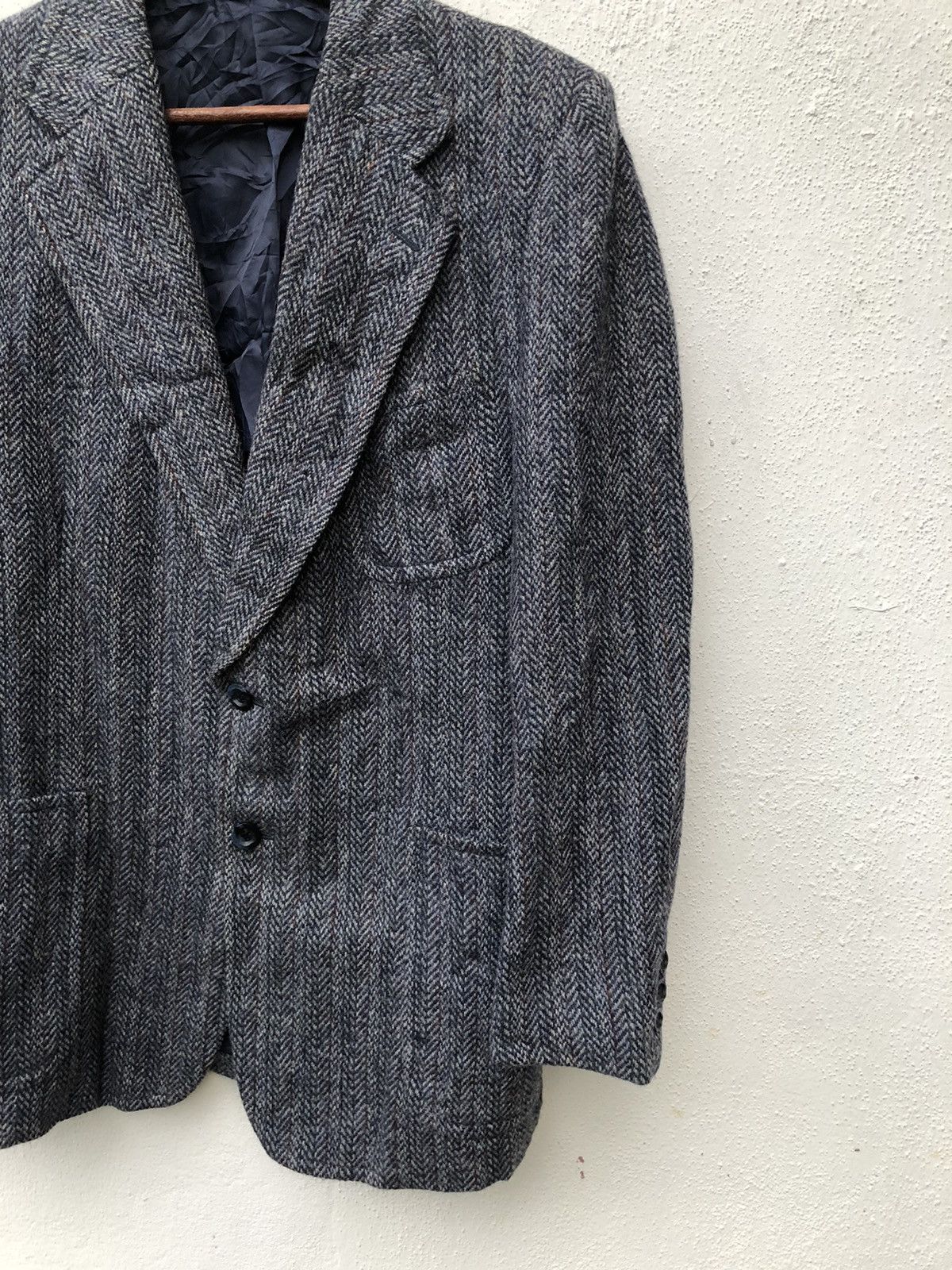Harris Tweed 🔥JAPANESE DESIGNER HARRIS TWEED BLAZER COAT JACKET Size US L / EU 52-54 / 3 - 5 Thumbnail
