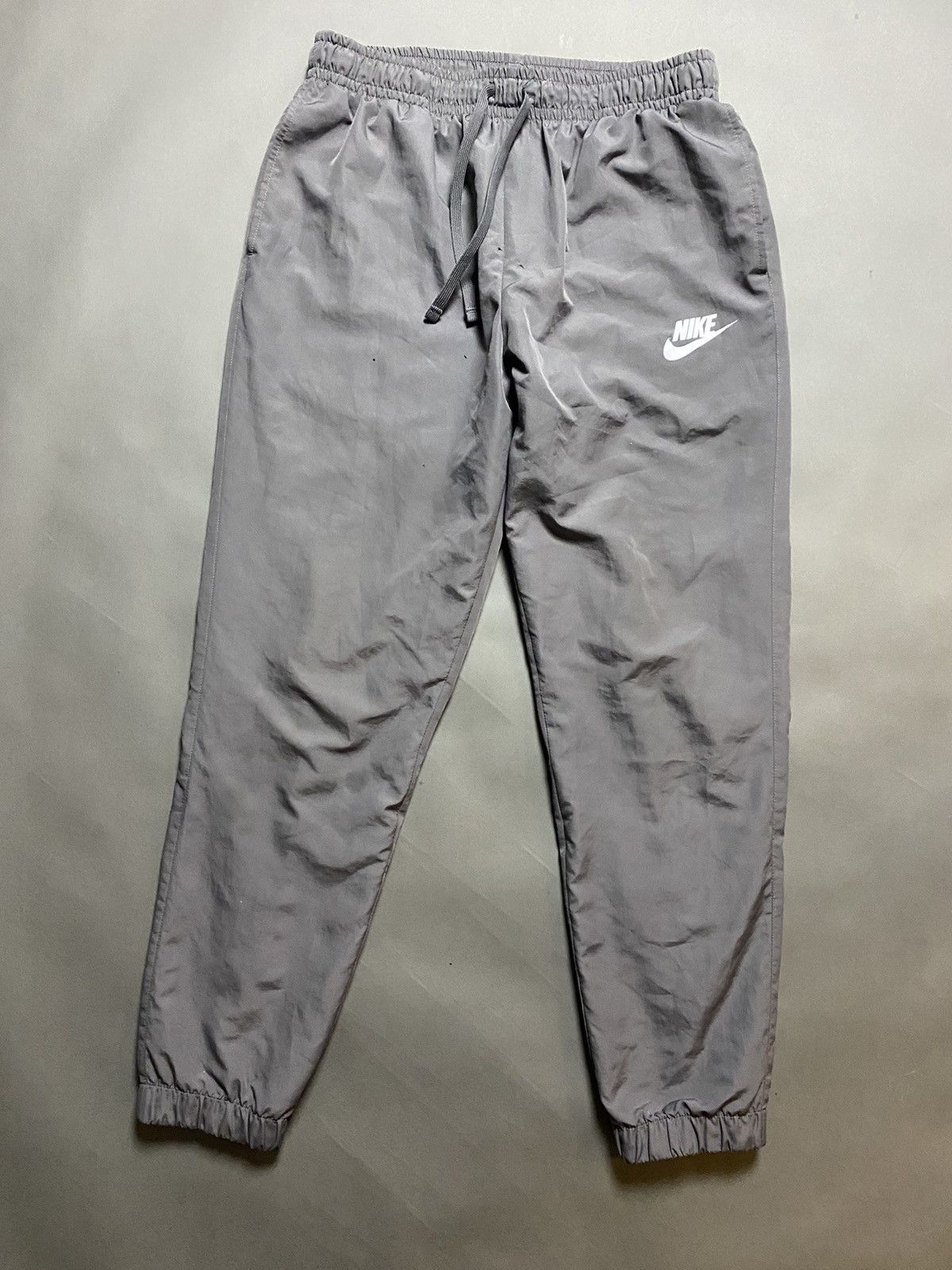 Nike × Vintage Nike track pants grey small logo vintage style Size US 32 / EU 48 - 1 Thumbnail