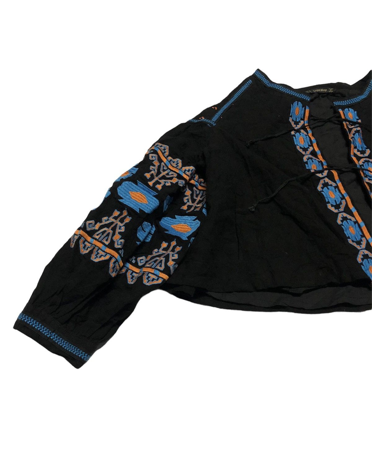 Japanese Brand DESIGNER LINJIASHOP EMBROIDERED CLOAK AND CAPES WRAP Size US M / EU 48-50 / 2 - 4 Thumbnail