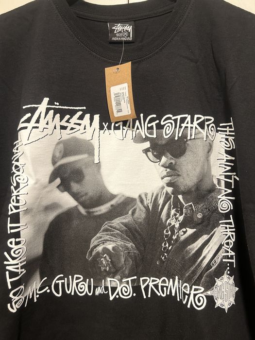 stussy GANG STARR TAKE IT PERSONAL TEE 黒-