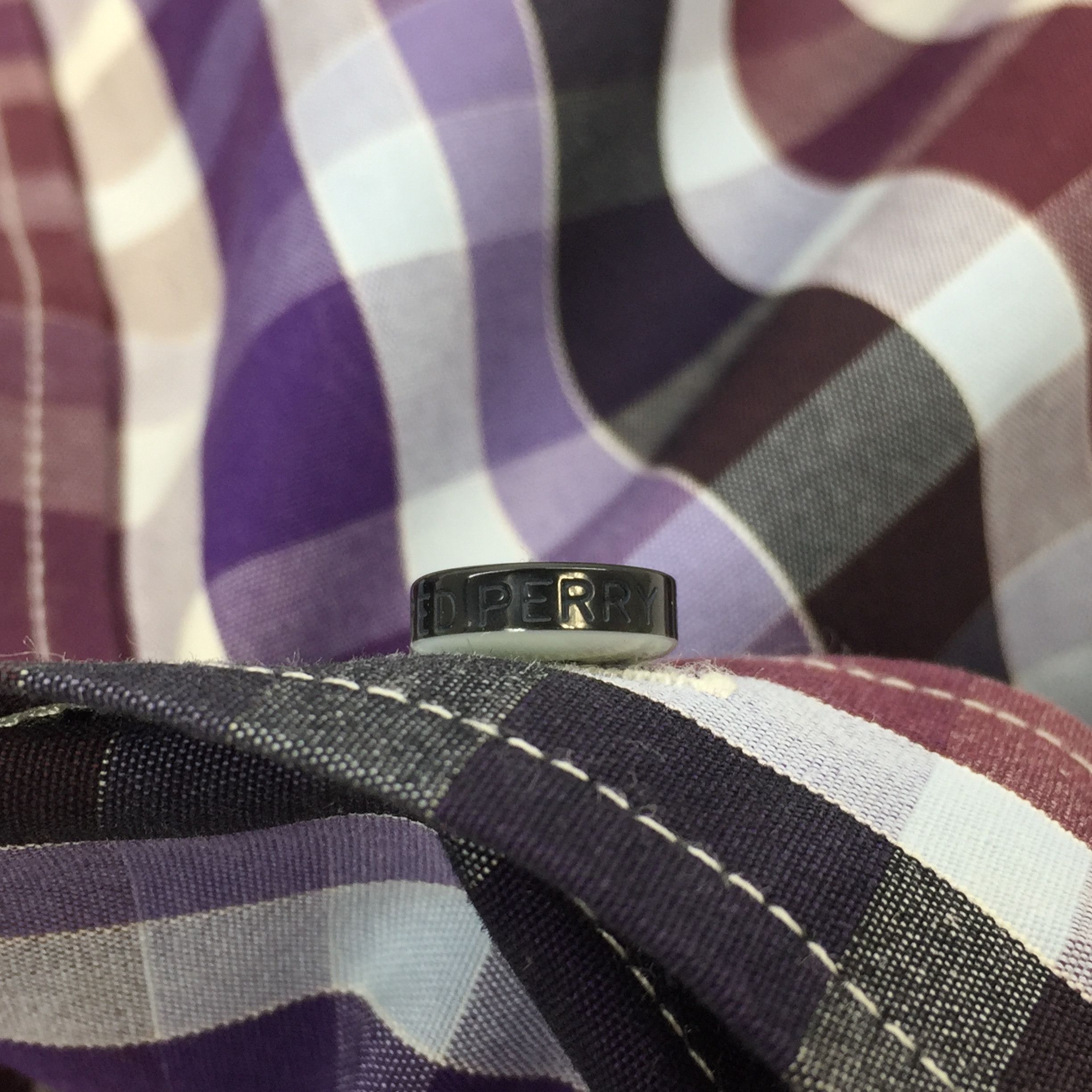 Designer × Fred Perry Fred Perry Pocket Logo Casual Men's Button Up Plaid Shirt Size US M / EU 48-50 / 2 - 8 Thumbnail