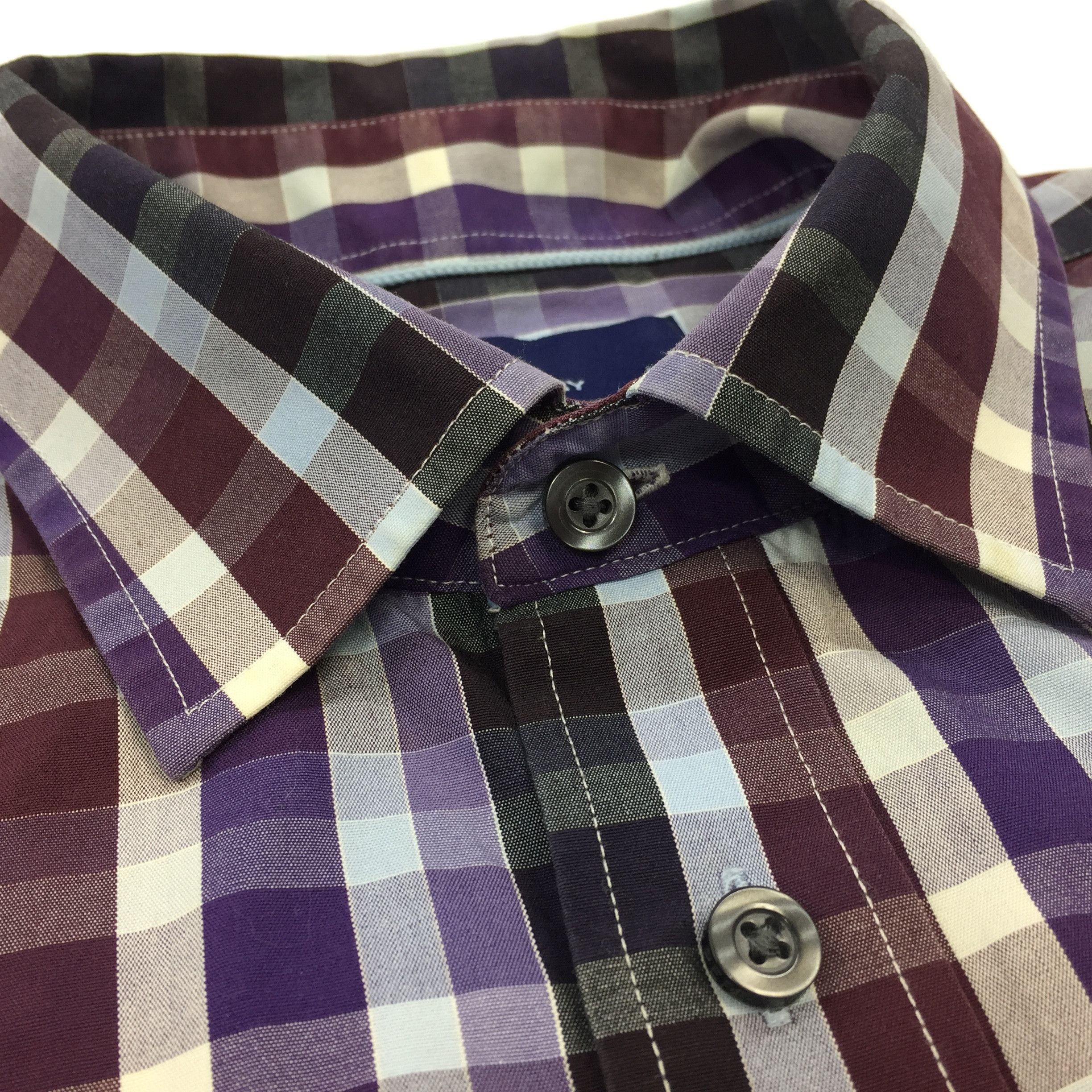 Designer × Fred Perry Fred Perry Pocket Logo Casual Men's Button Up Plaid Shirt Size US M / EU 48-50 / 2 - 3 Thumbnail