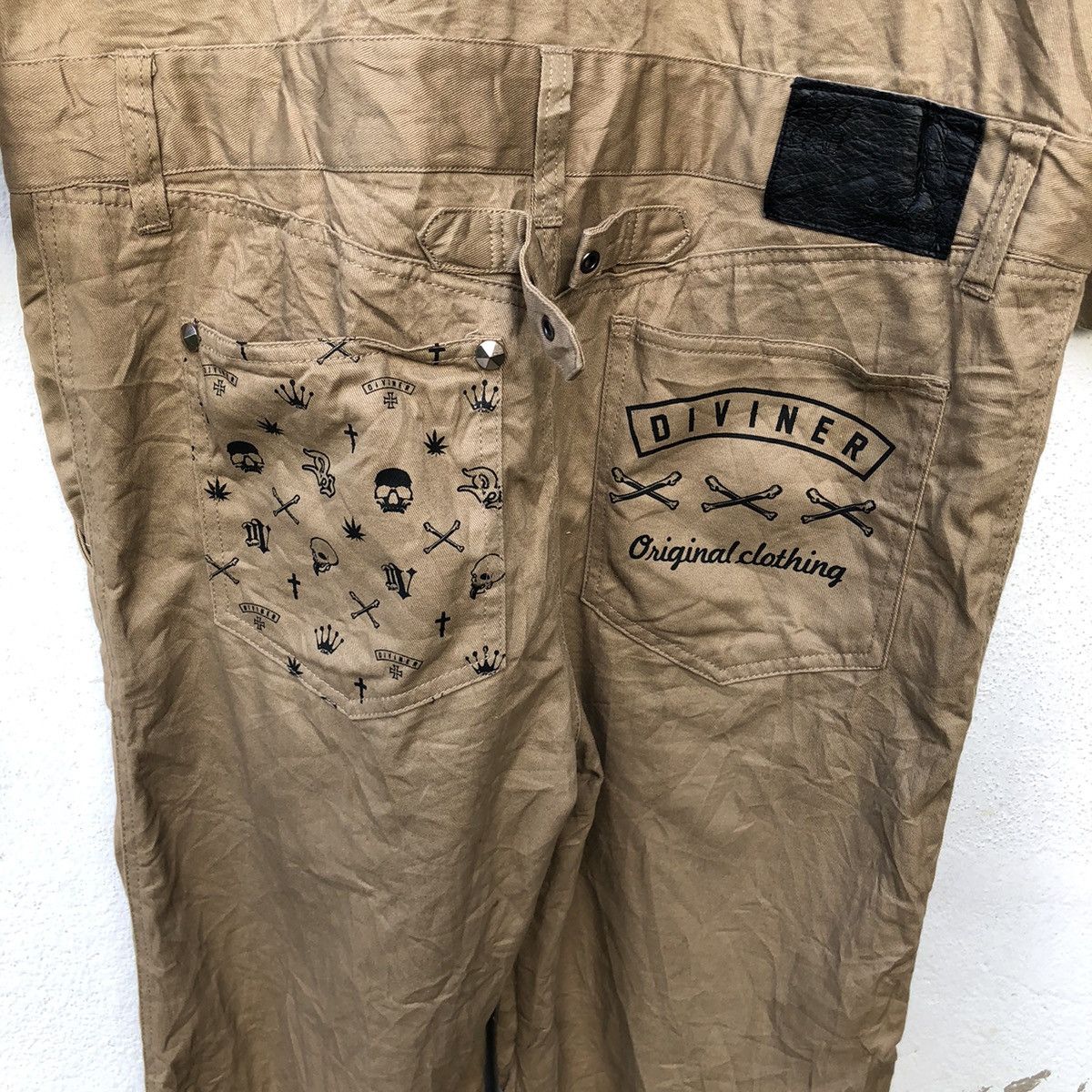 Japanese Brand VINTAGE DIVINER OVERALL EMBROIDERED SKULL Size US 31 - 9 Thumbnail