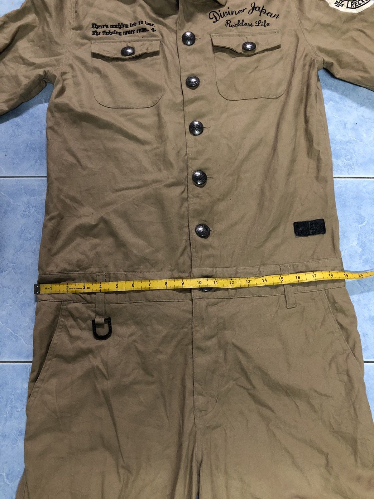 Japanese Brand VINTAGE DIVINER OVERALL EMBROIDERED SKULL Size US 31 - 17 Thumbnail