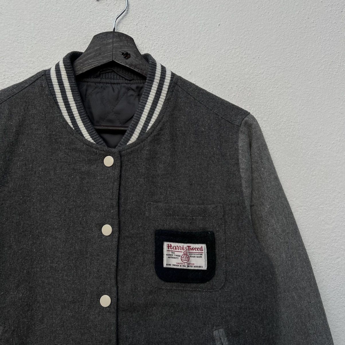 Harris Tweed VINTAGE HARRIS TWEED WOOL VARSITY JACKET JAPAN Size S / US 4 / IT 40 - 5 Thumbnail