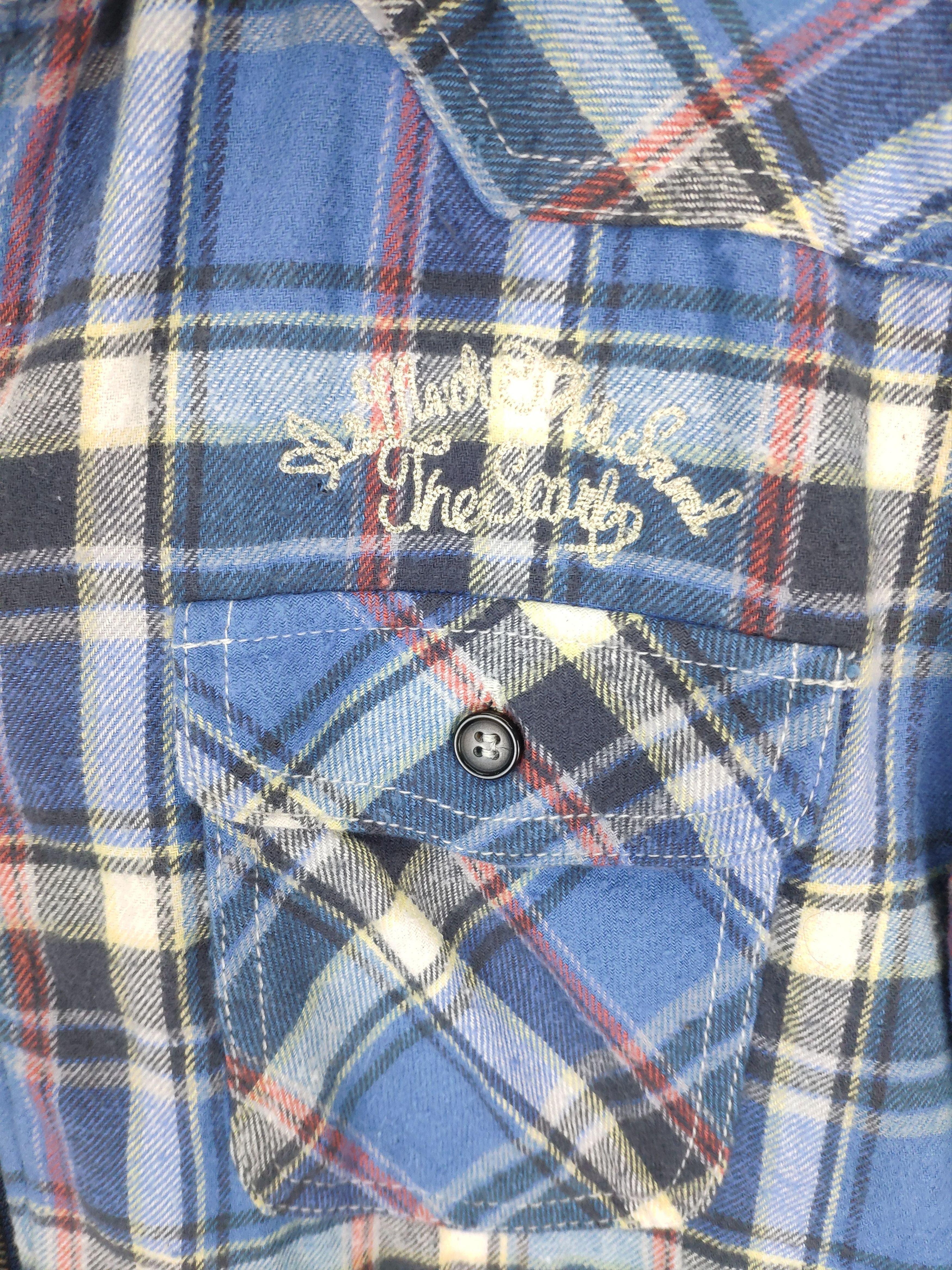 14th Addiction × Flannel × Japanese Brand Vintage Plaid Flannel Jacket Lining Sherpa Travis Style Size US S / EU 44-46 / 1 - 8 Thumbnail