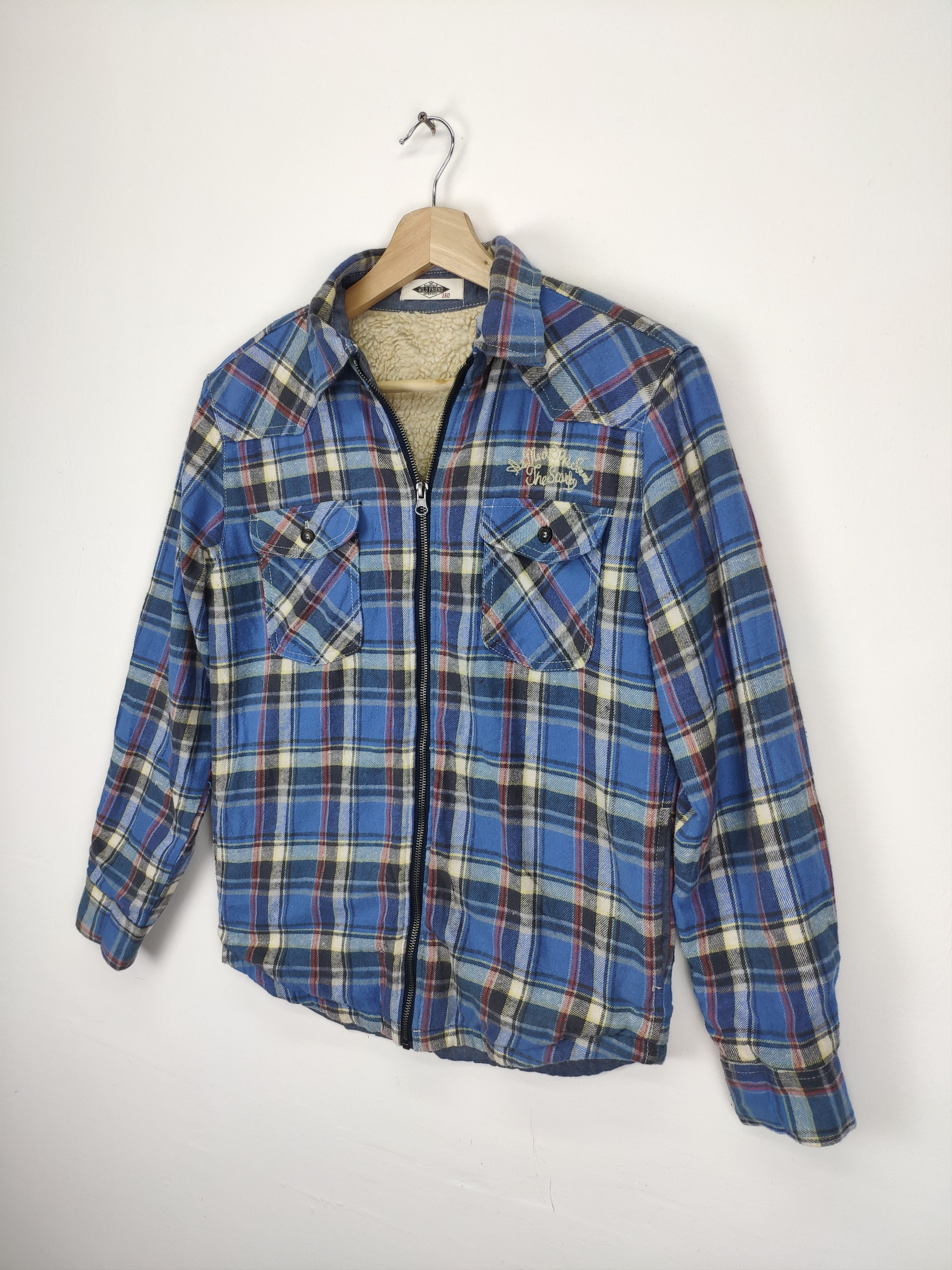 14th Addiction × Flannel × Japanese Brand Vintage Plaid Flannel Jacket Lining Sherpa Travis Style Size US S / EU 44-46 / 1 - 3 Thumbnail