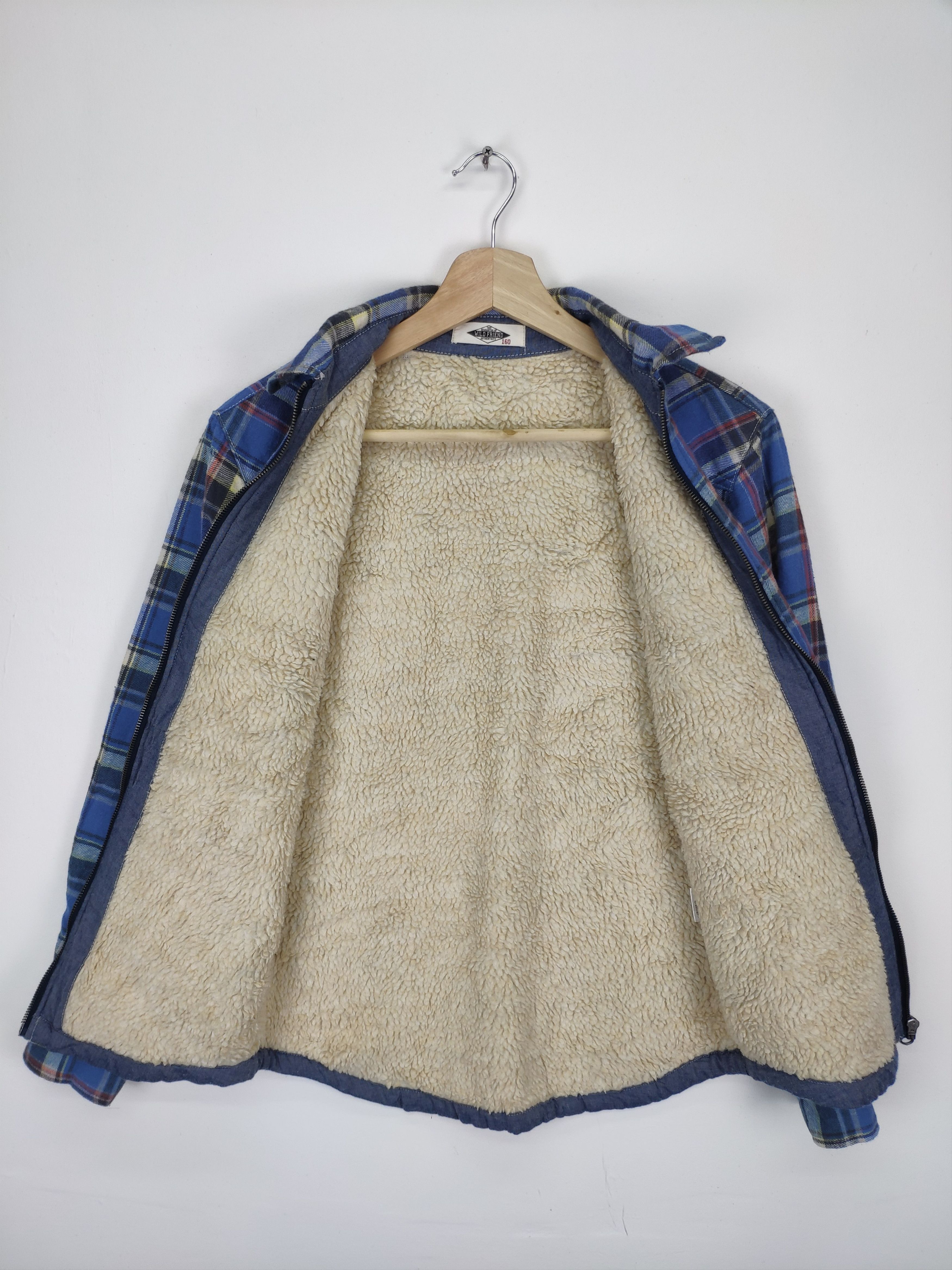 14th Addiction × Flannel × Japanese Brand Vintage Plaid Flannel Jacket Lining Sherpa Travis Style Size US S / EU 44-46 / 1 - 2 Thumbnail