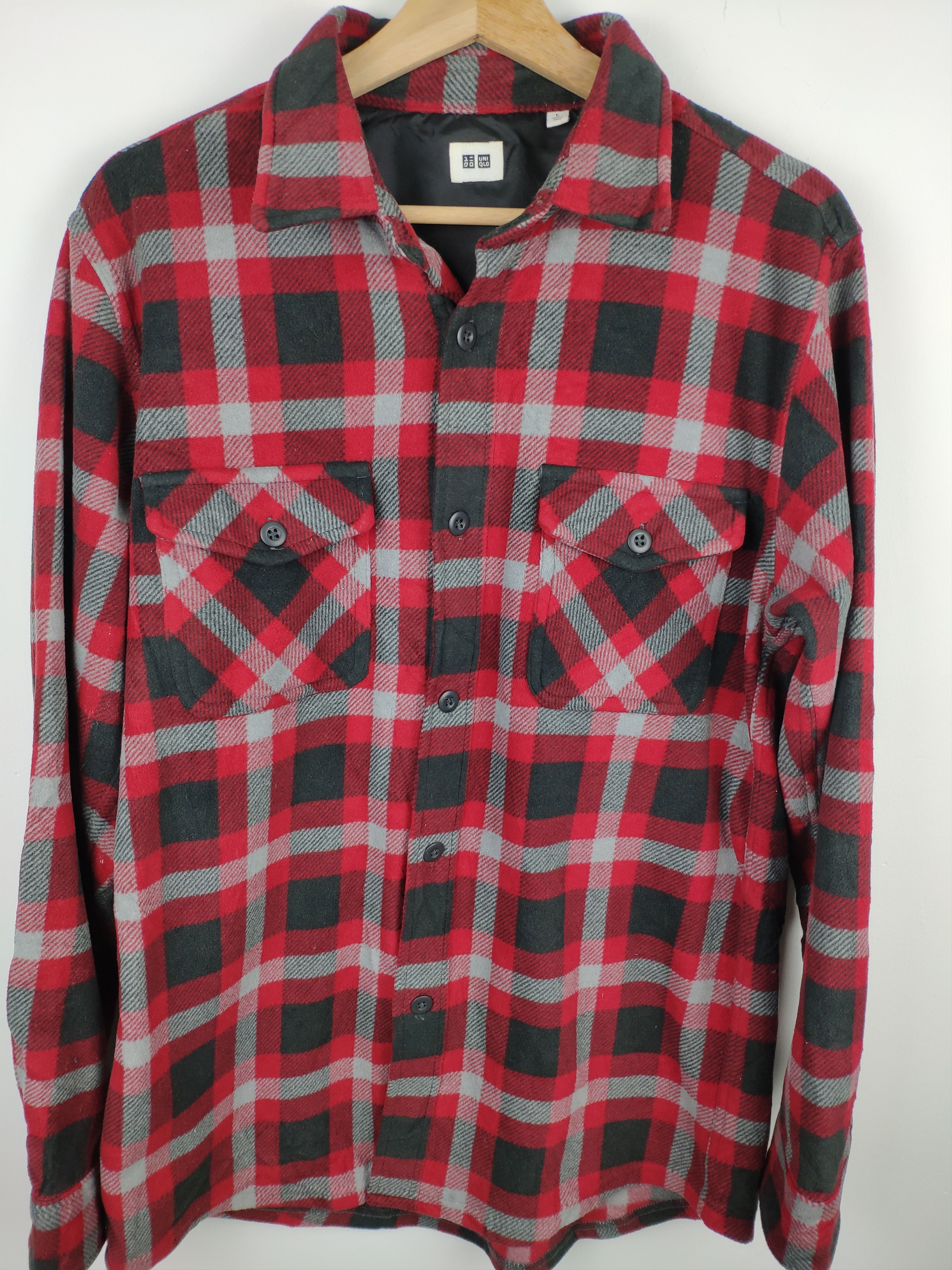 Flannel × Japanese Brand Vintage Flannel Shirt Checkered Travis Style by Uniqlo Size US M / EU 48-50 / 2 - 4 Thumbnail